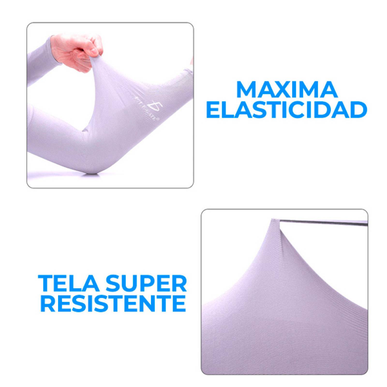 Mangas Elegate Uv Protección Para Brazo Seda Hielo Resistente Elástico 1Par Unisex Talla Unica Negro
