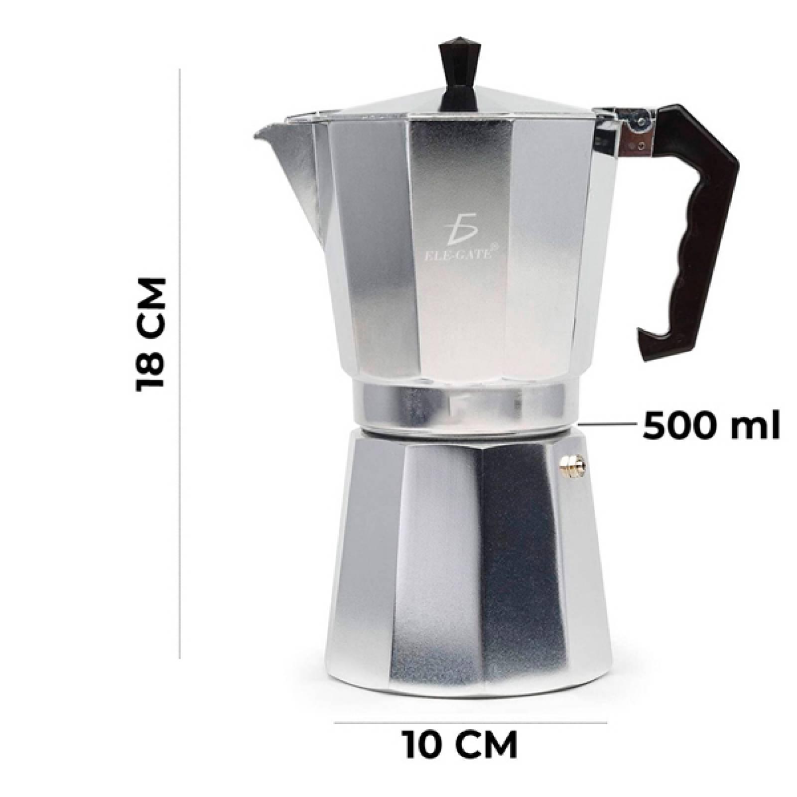 Cafetera Elegate Italiana Manual 500ml