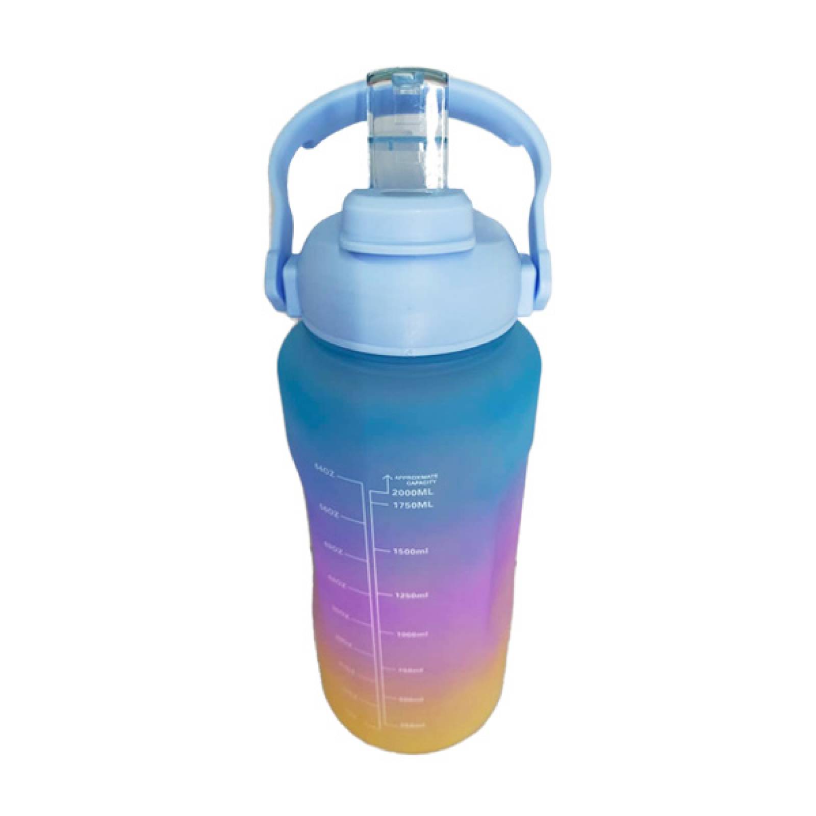 Botella De Agua Motivacional Gran Capacidad 2l Deportiva