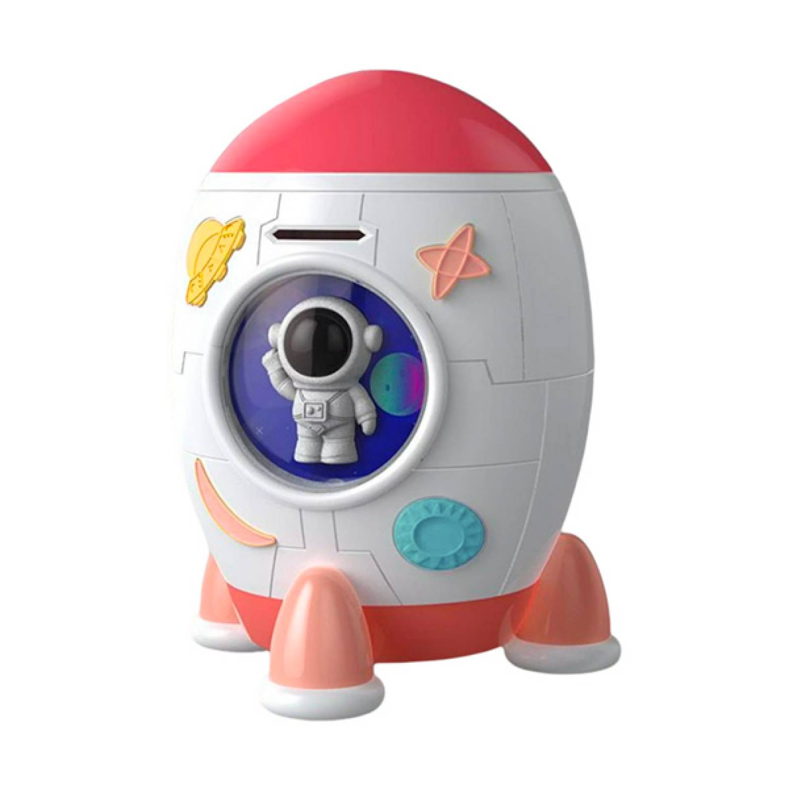 Alcancia Electronica Cohete Espacial para billetes y monedas ZE0783