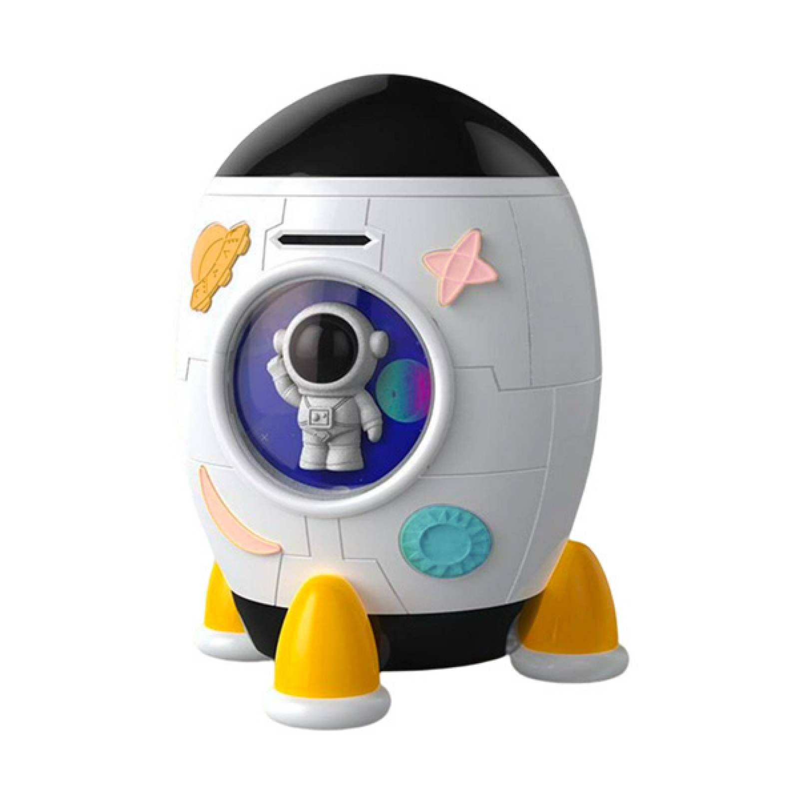 Alcancia Electronica Cohete Espacial para billetes y monedas ZE0783