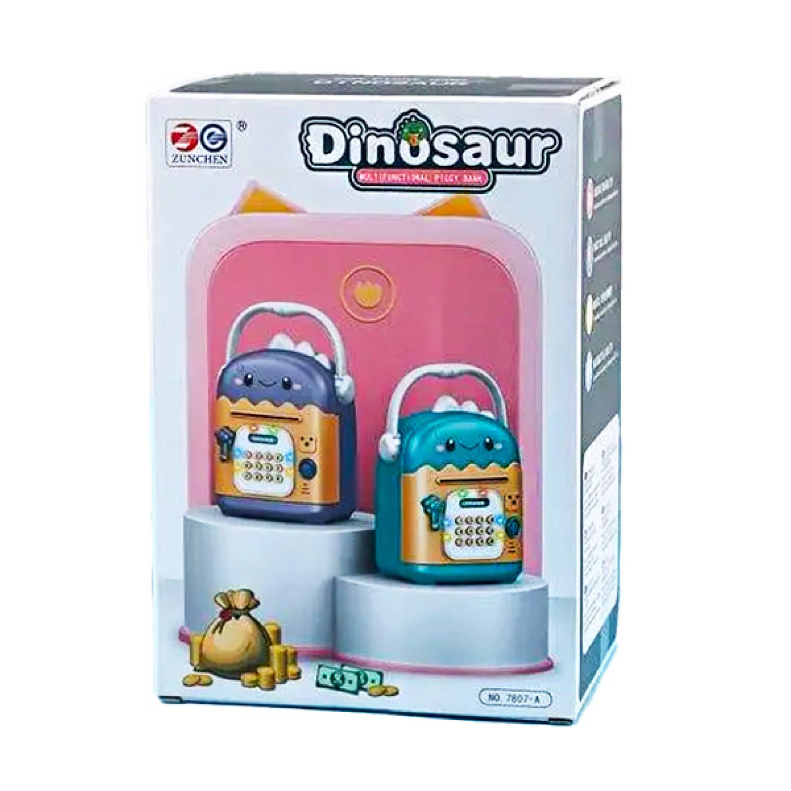 Alcancia Electronica Dinosaurio para billetes y monedas 7807A
