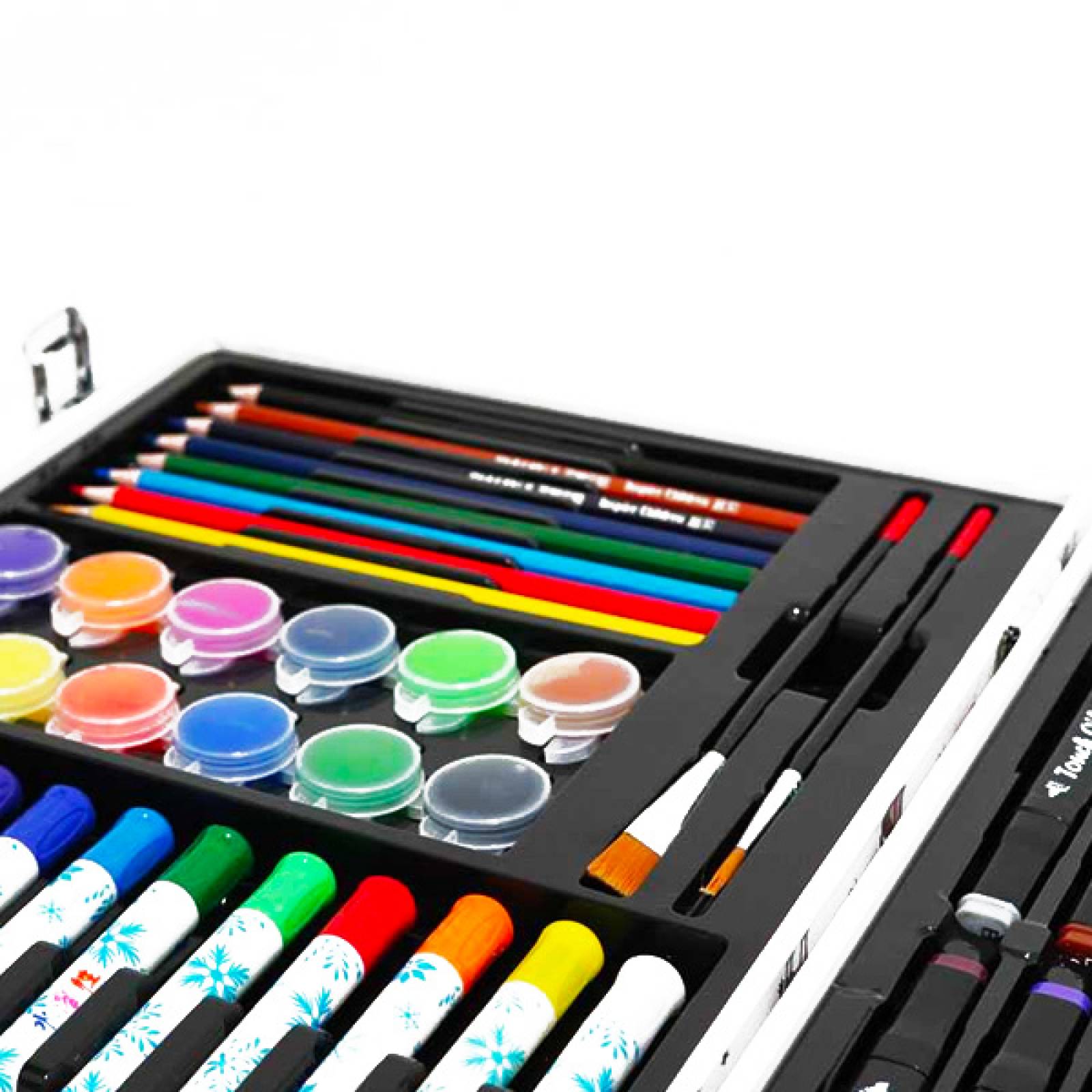 Kit de Marcadores Doble Punta y Set de Arte y Dibujo infantil 58 pz