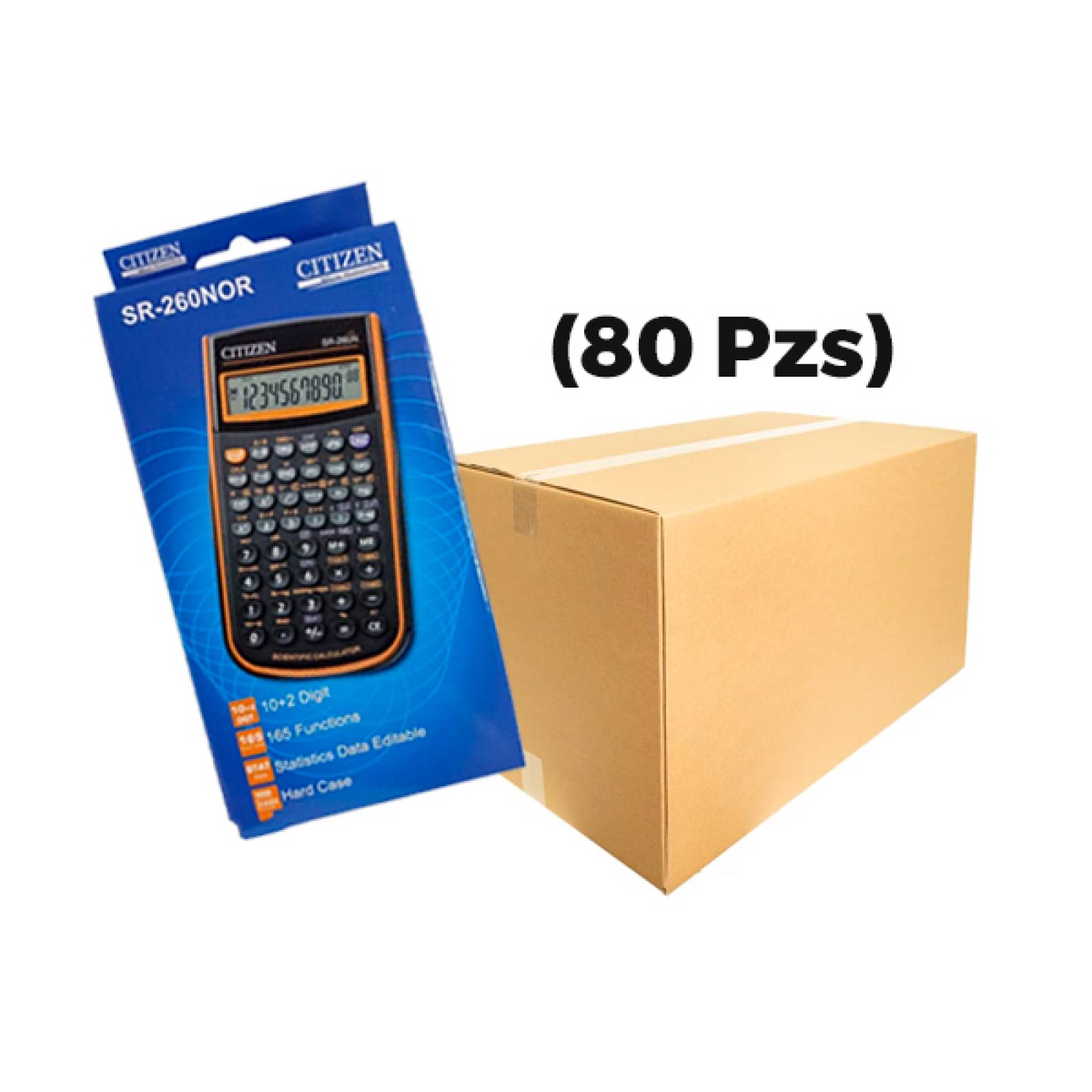 Calculadora Cientifica Citizen SR 260N 165 funciones 80 pz Naranja