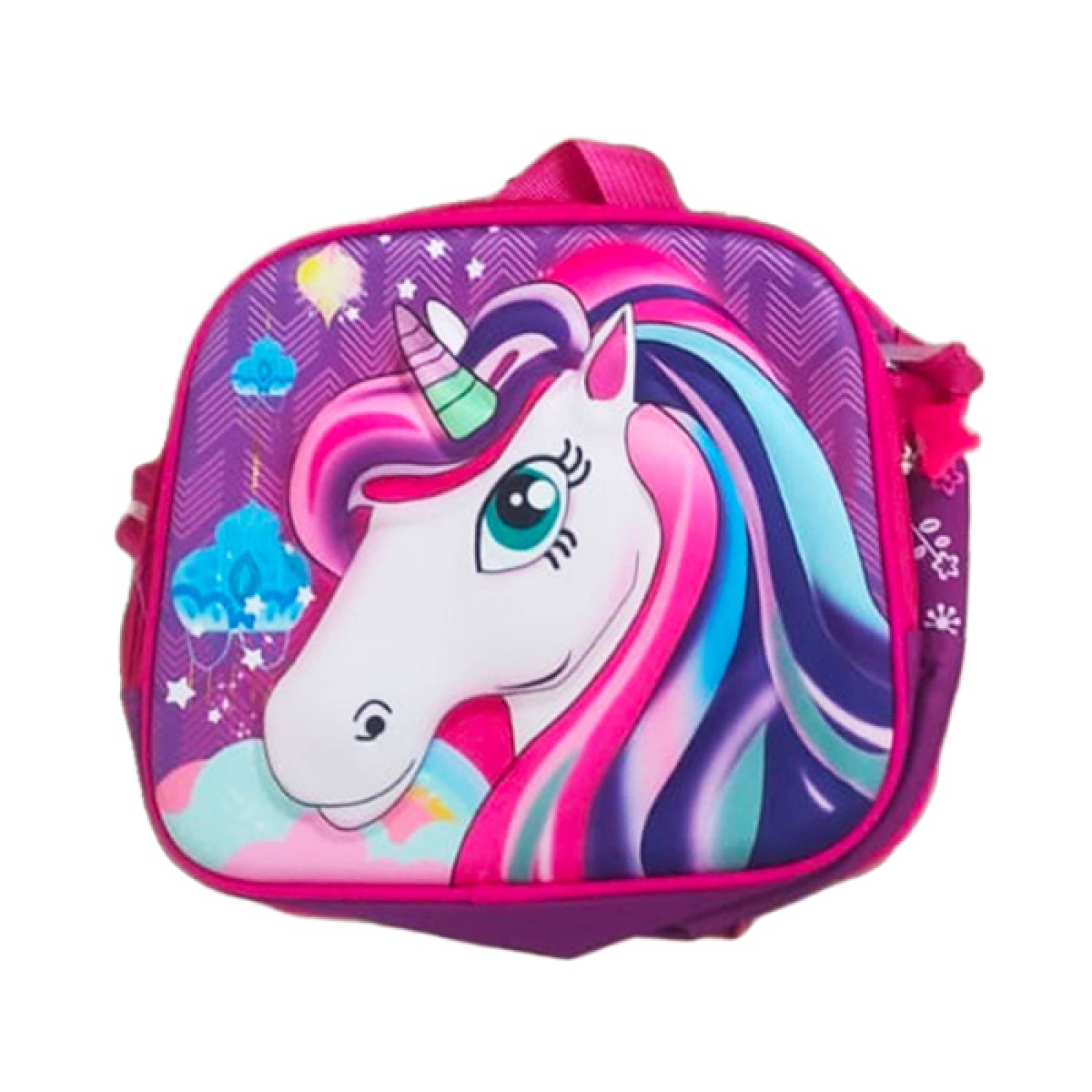 Mochila Escolar 3 pz mochila led 16 pulgadas, lonchera y lapicera Unicornio