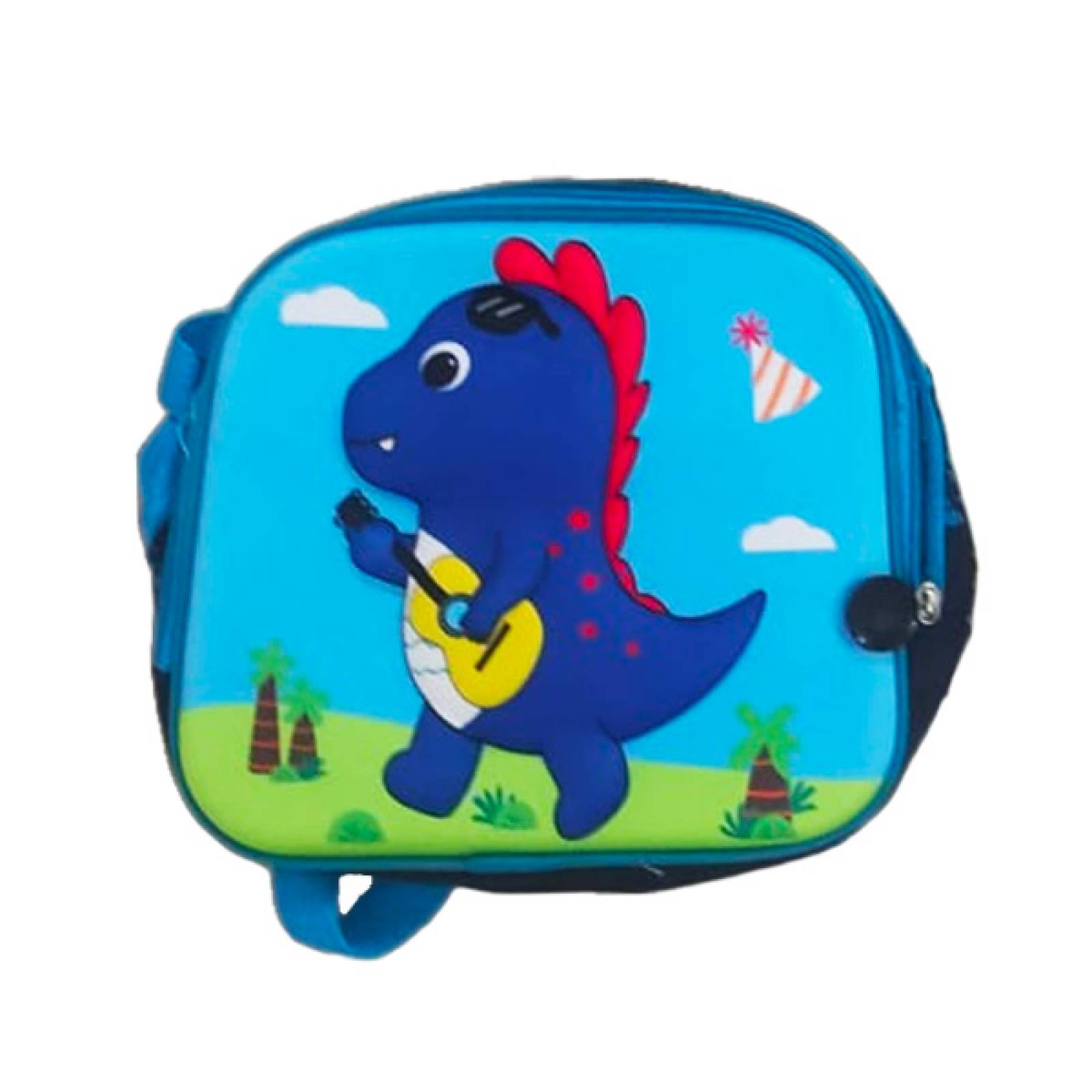 Mochila Escolar 3 pz mochila led 16 pulgadas, lonchera y lapicera Dinosaurio