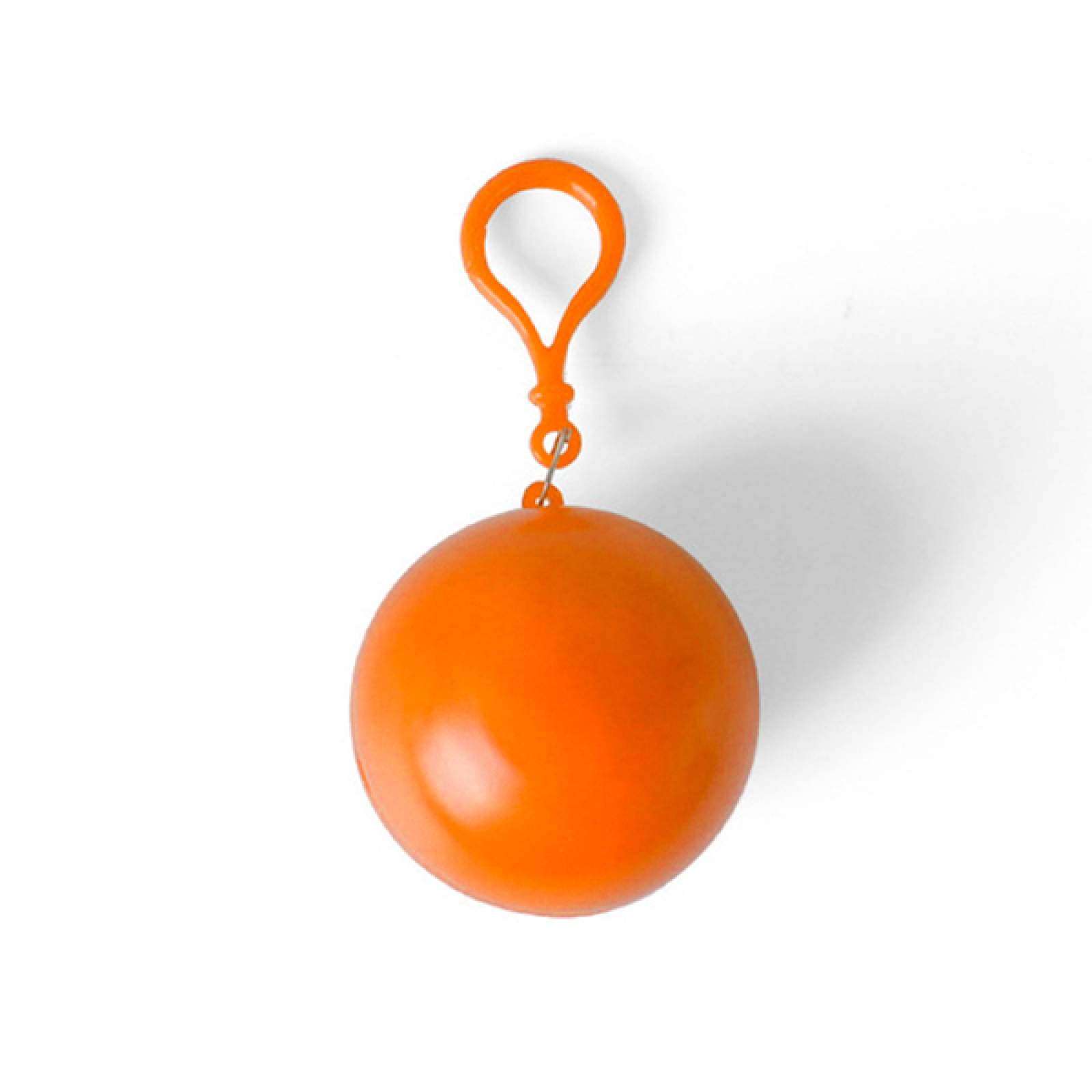 Impermeable de bolsillo en llavero de esfera 1 pz Naranja