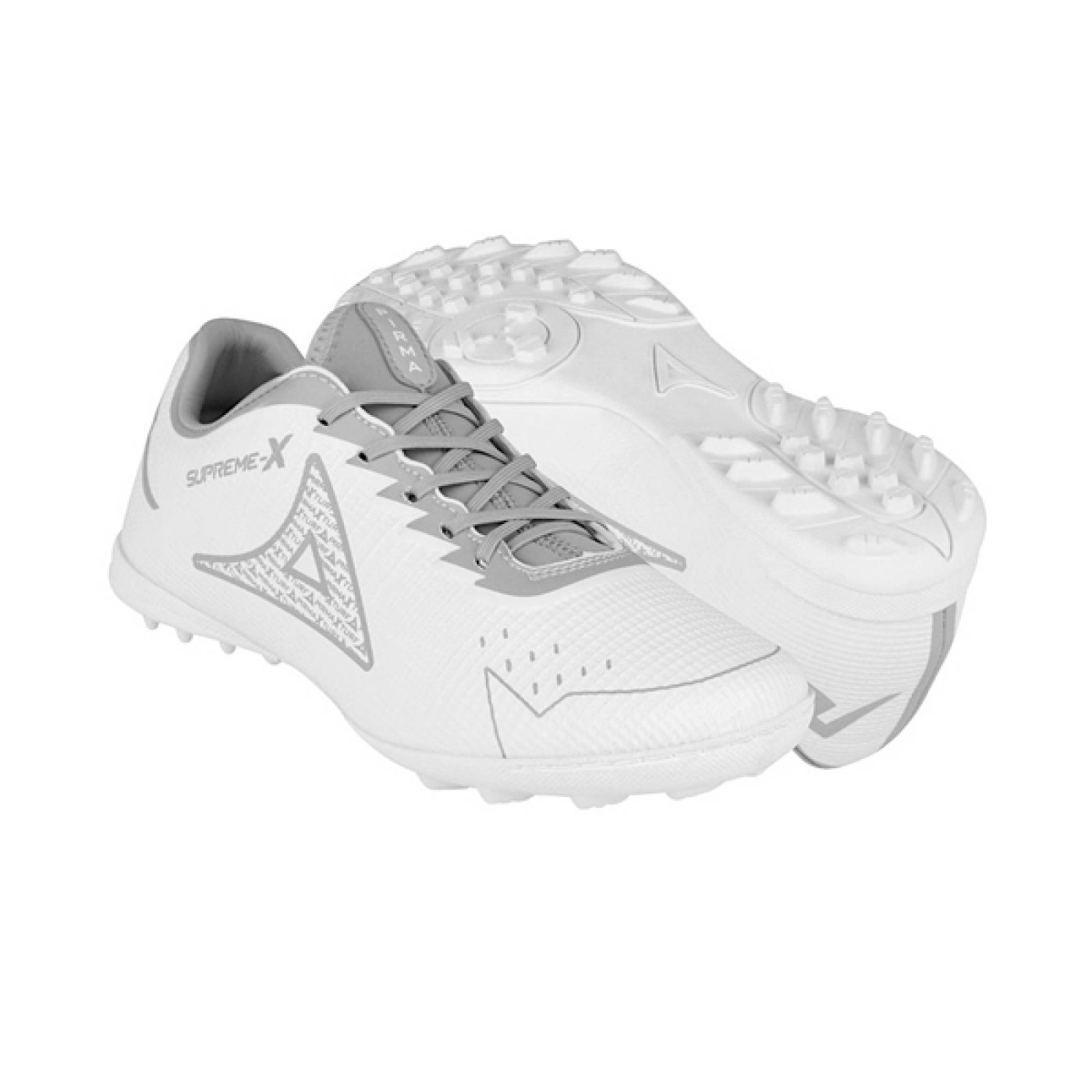 Tenis Pirma Futbol Rapido Supreme X Turf Mod. 3045 Blanco/Gris