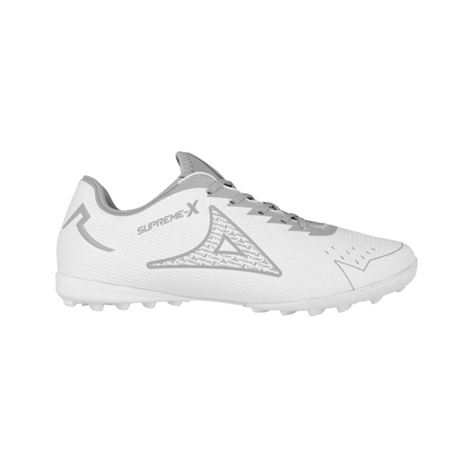 Tenis Pirma Futbol Rapido Supreme X Turf Mod. 3045 Blanco/Gris