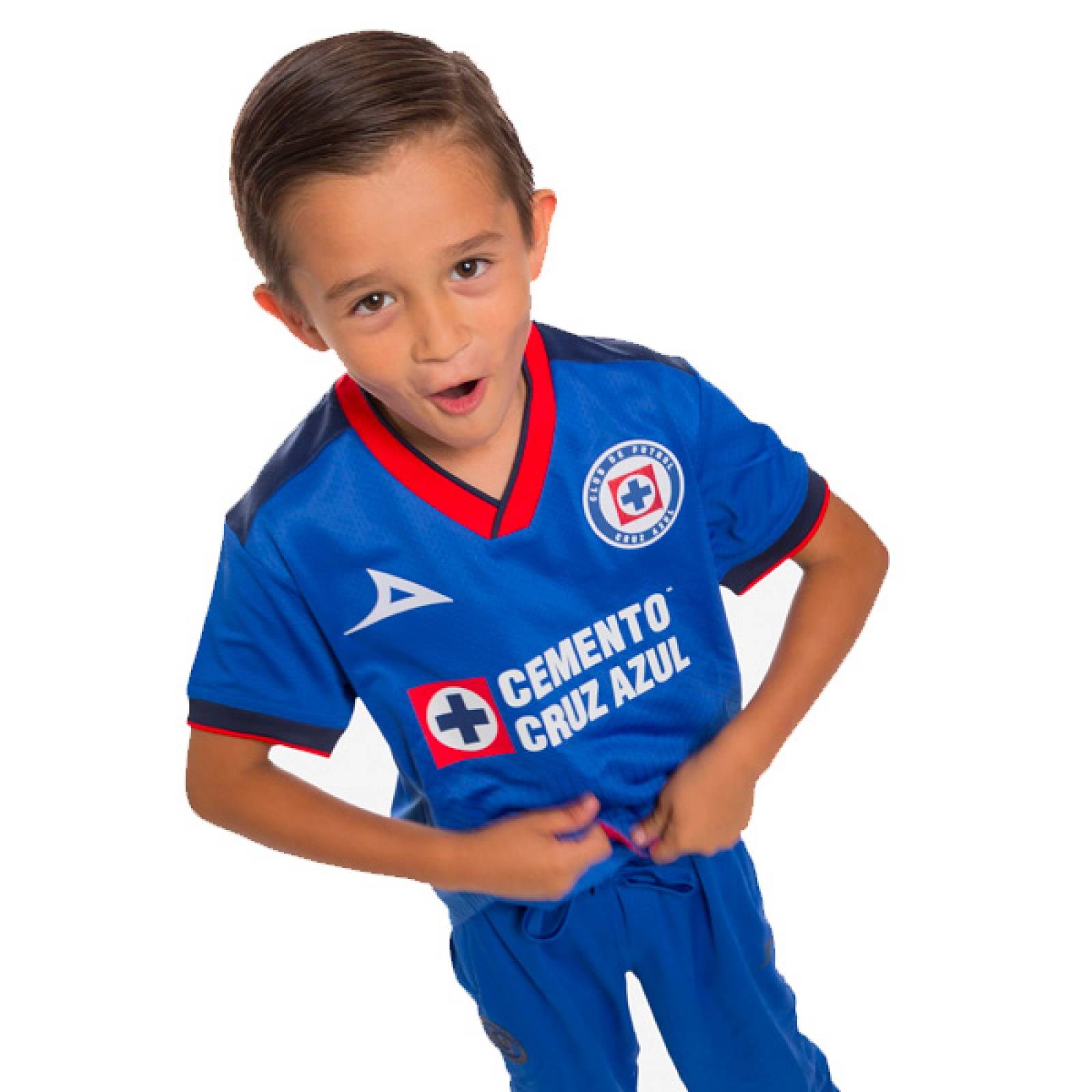Jersey Pirma Cruz Azul Temporada 23/24 Nino Local Azul rey.