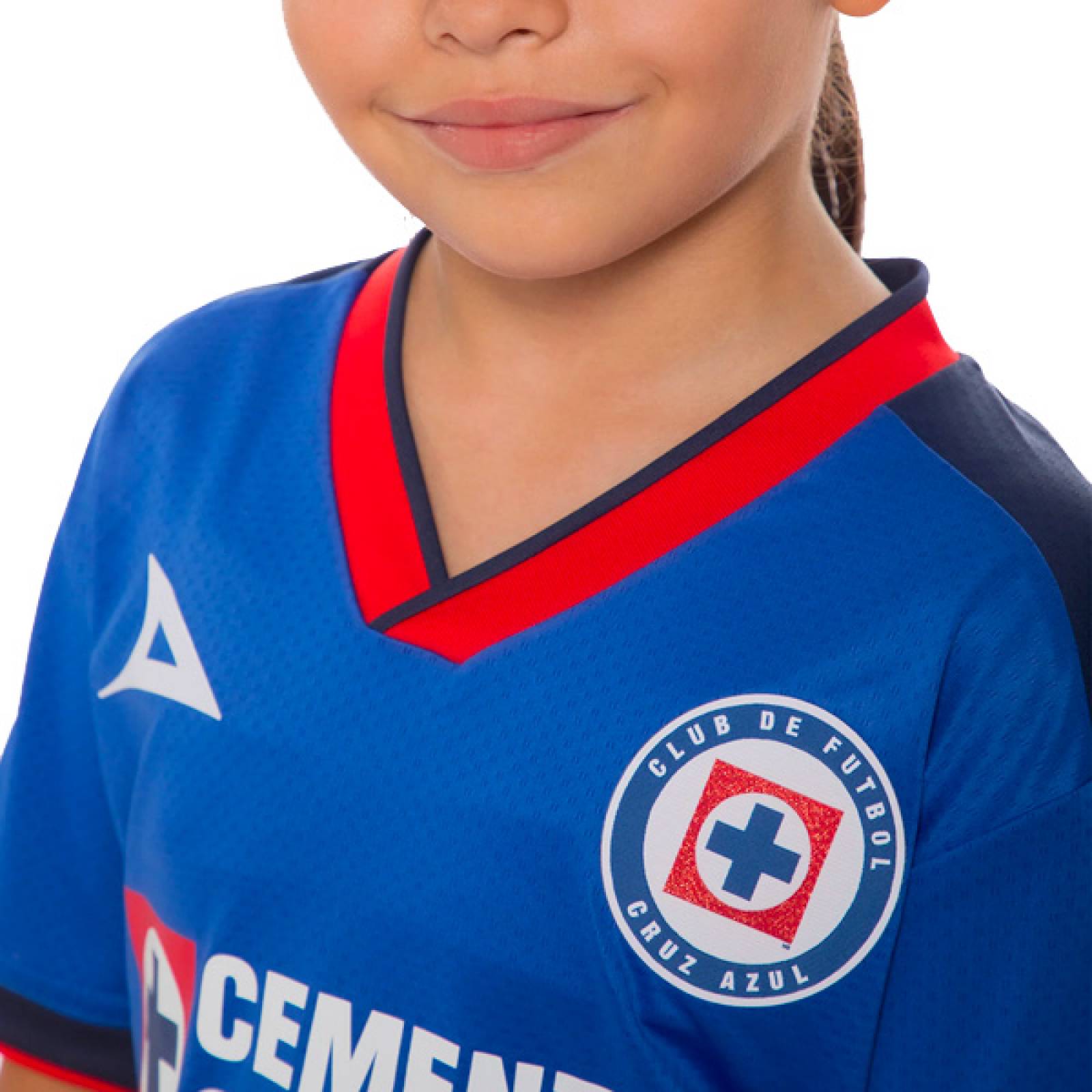 Jersey Pirma Cruz Azul Temporada 23/24 Nino Local Azul rey.