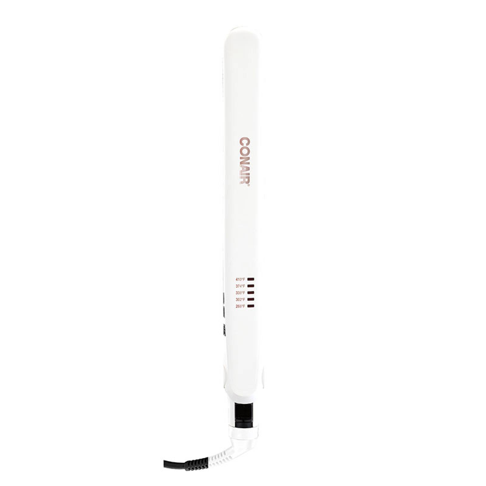 Plancha Alaciadora Cabello Doble Ceramica CS221WES Blanca Conair