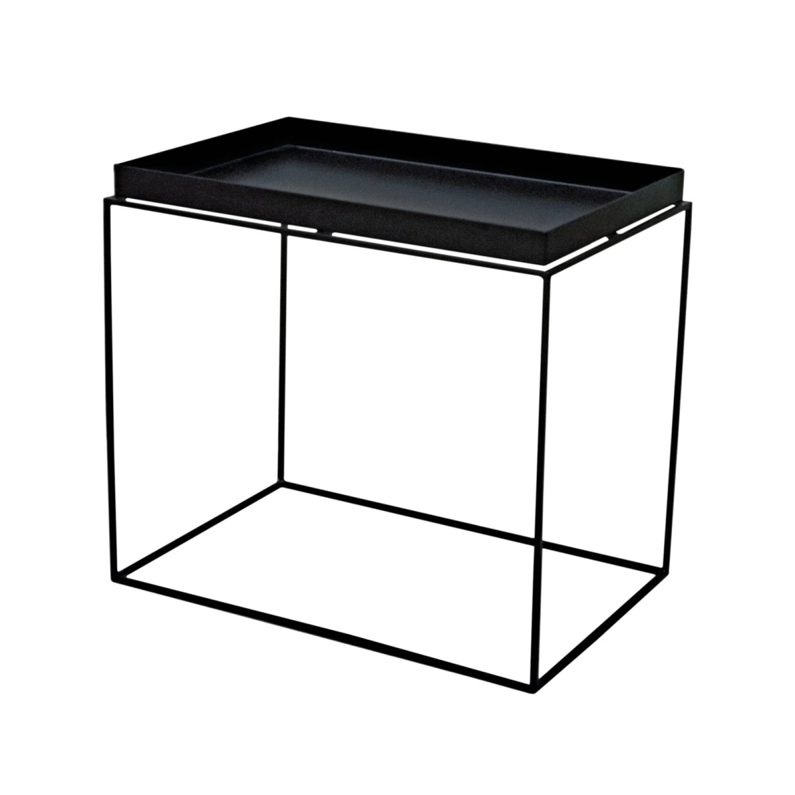 Mesa Lateral Acero Estudio Cooper 40 Lumo Living NEGRA