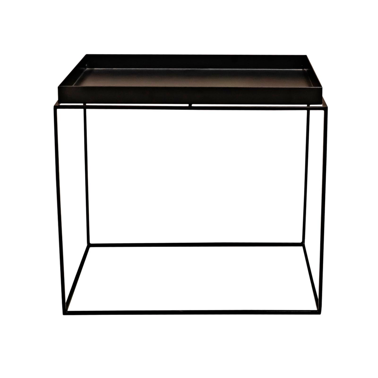 Mesa Lateral Acero Estudio Cooper 40 Lumo Living NEGRA