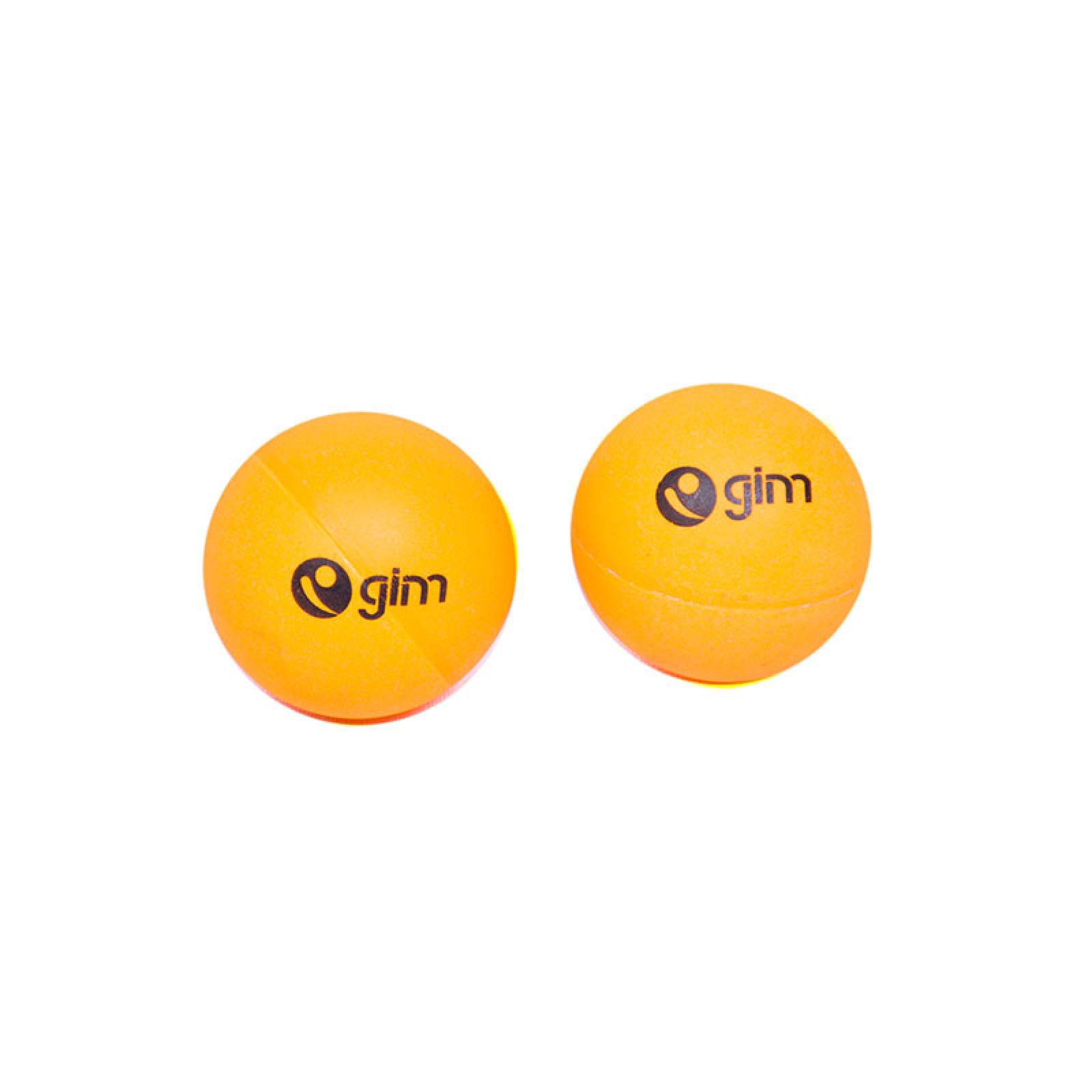 Pelotas Ping Pong Color Naranja Caja 6 Piezas Gimbel