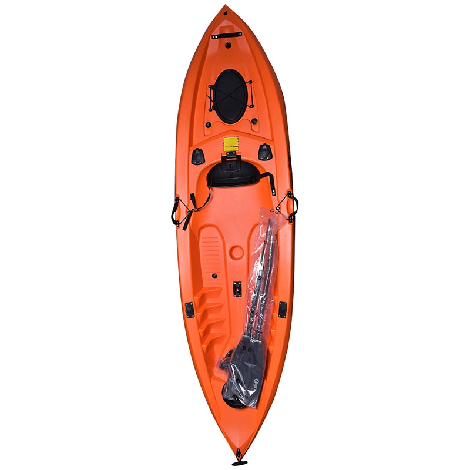 Kayak Polietileno Pesca 1 Persona 305cm 125Kg Naranja Gimbel