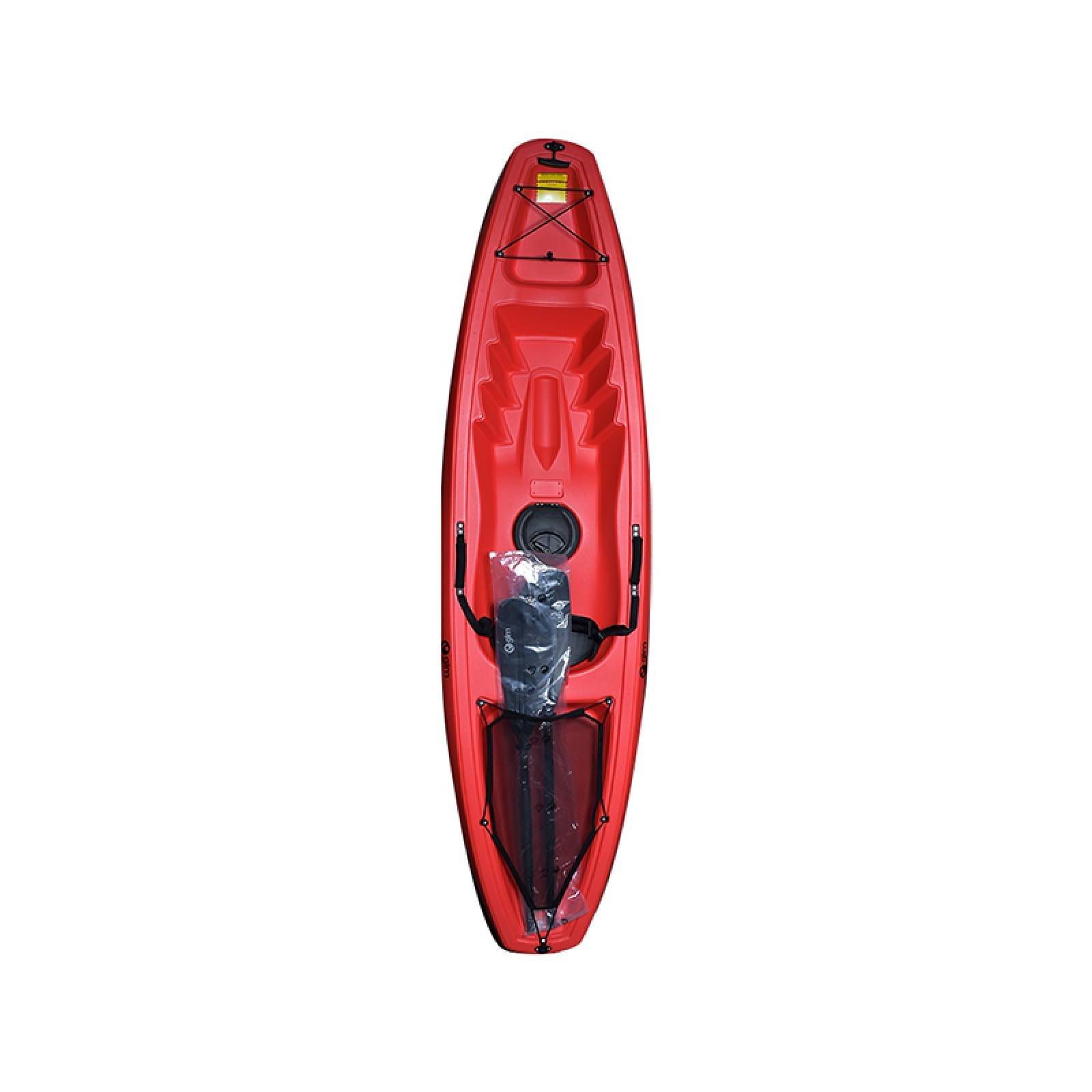 Kayak Polietileno 1 Persona 1 Remo 226cm 125Kg Rojo Gimbel
