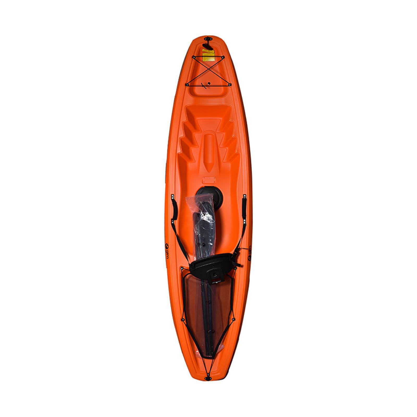 Kayak Polietileno 1 Persona 1 Remo 226cm 125Kg Naranja Gimbel