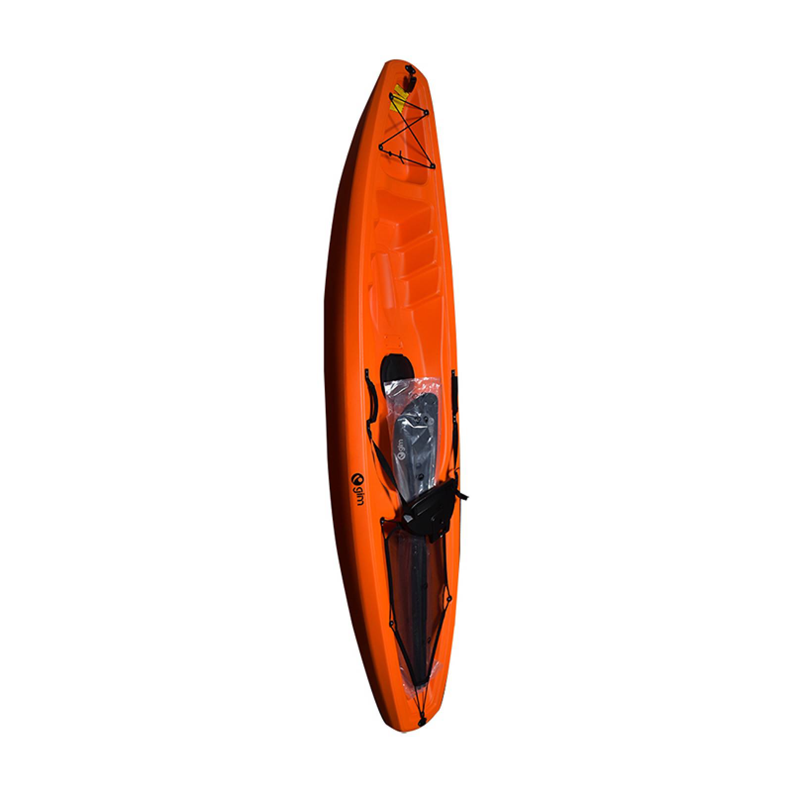 Kayak Polietileno 1 Persona 1 Remo 226cm 125Kg Naranja Gimbel