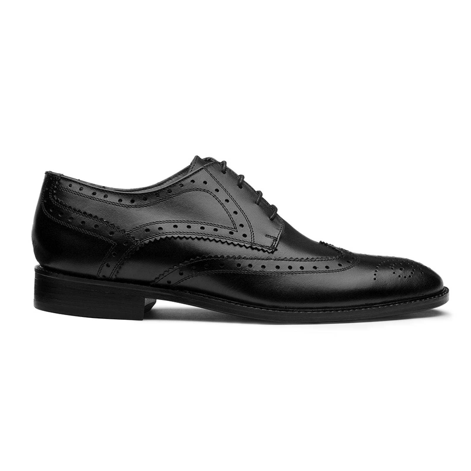 Zapato Caballero Tobias Brogue Formal Casual Piel Negro 30Beirut