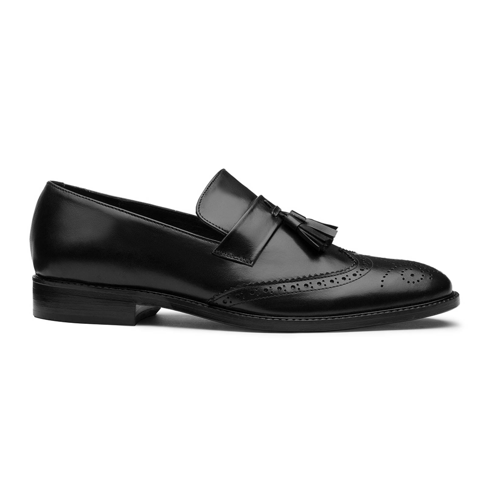 Zapato Caballero Abaid Mocasin Formal Casual Piel Negro 25Beirut