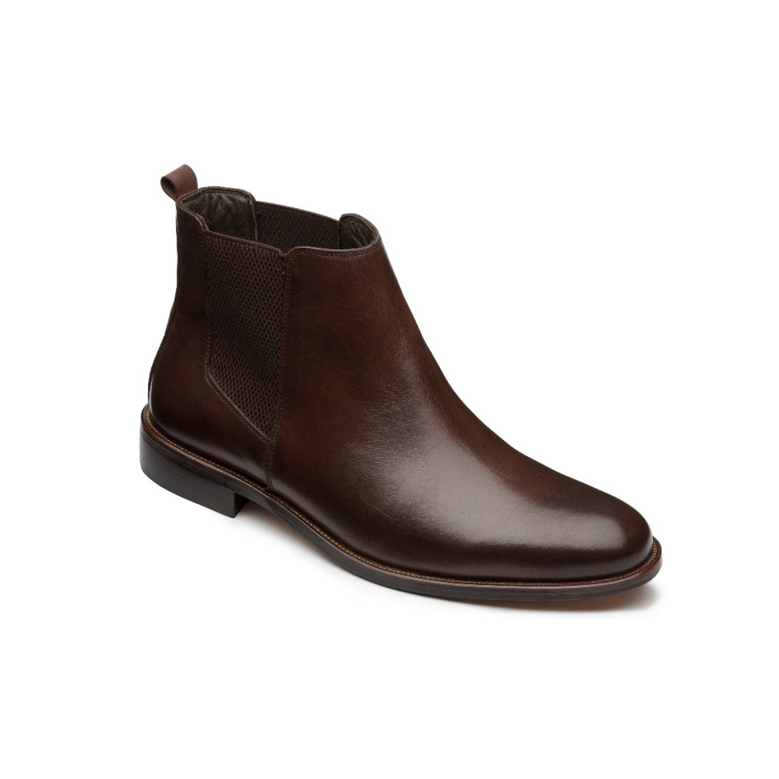 Botas Piel Formal Casual Hombre Santos Chelsea Café Moka 27Beirut