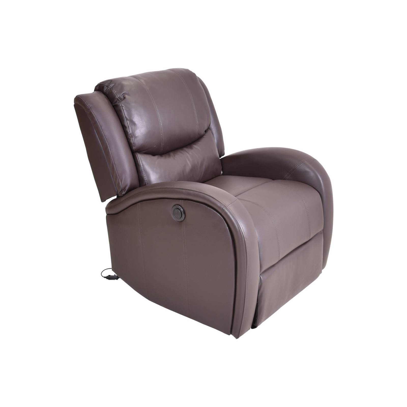 Sillon Individual Reclinable Electrico Piel Jackson Coffe Avanti