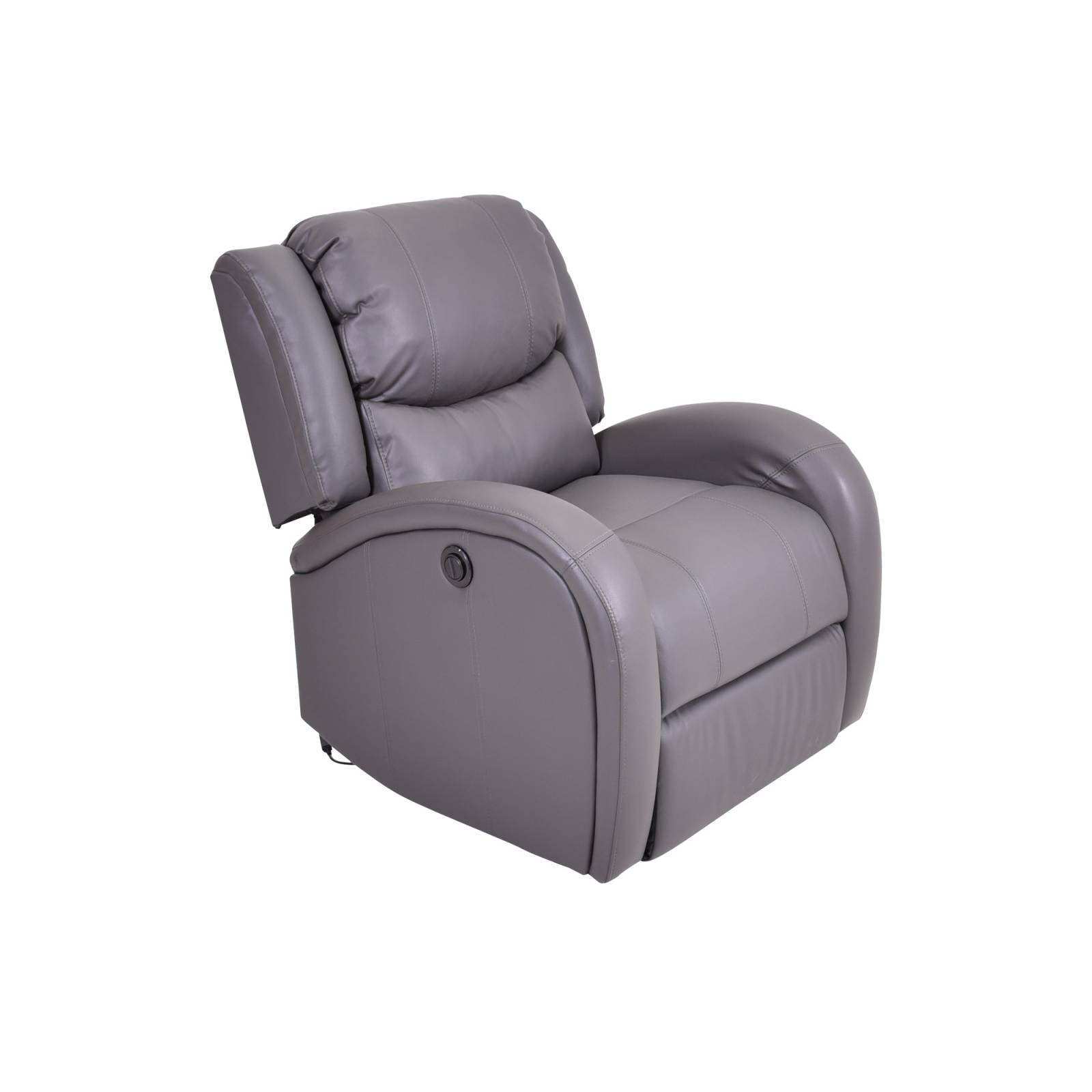 Sillon Individual Reclinable Electrico Piel Jackson Slate Avanti