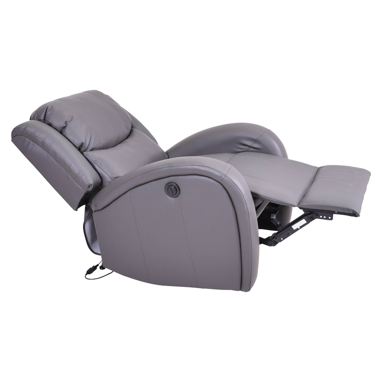 Sillon Individual Reclinable Electrico Piel Jackson Slate Avanti