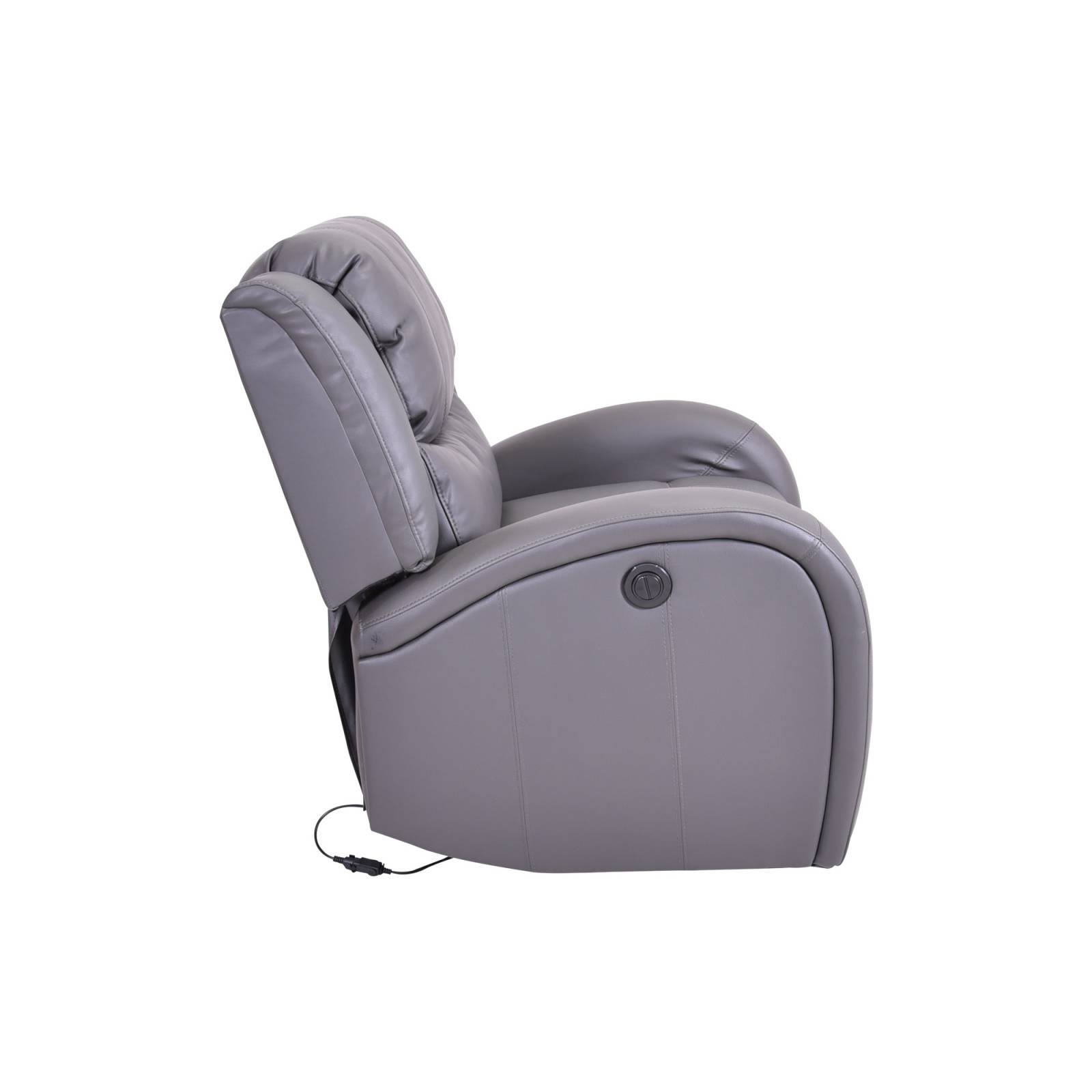 Sillon Individual Reclinable Electrico Piel Jackson Slate Avanti