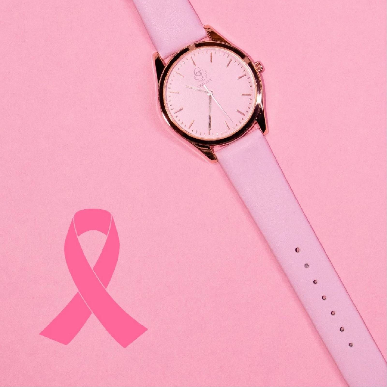 Reloj Moderno Pulsera Dabond Causa Cáncer de Mama Rosa Cravatt