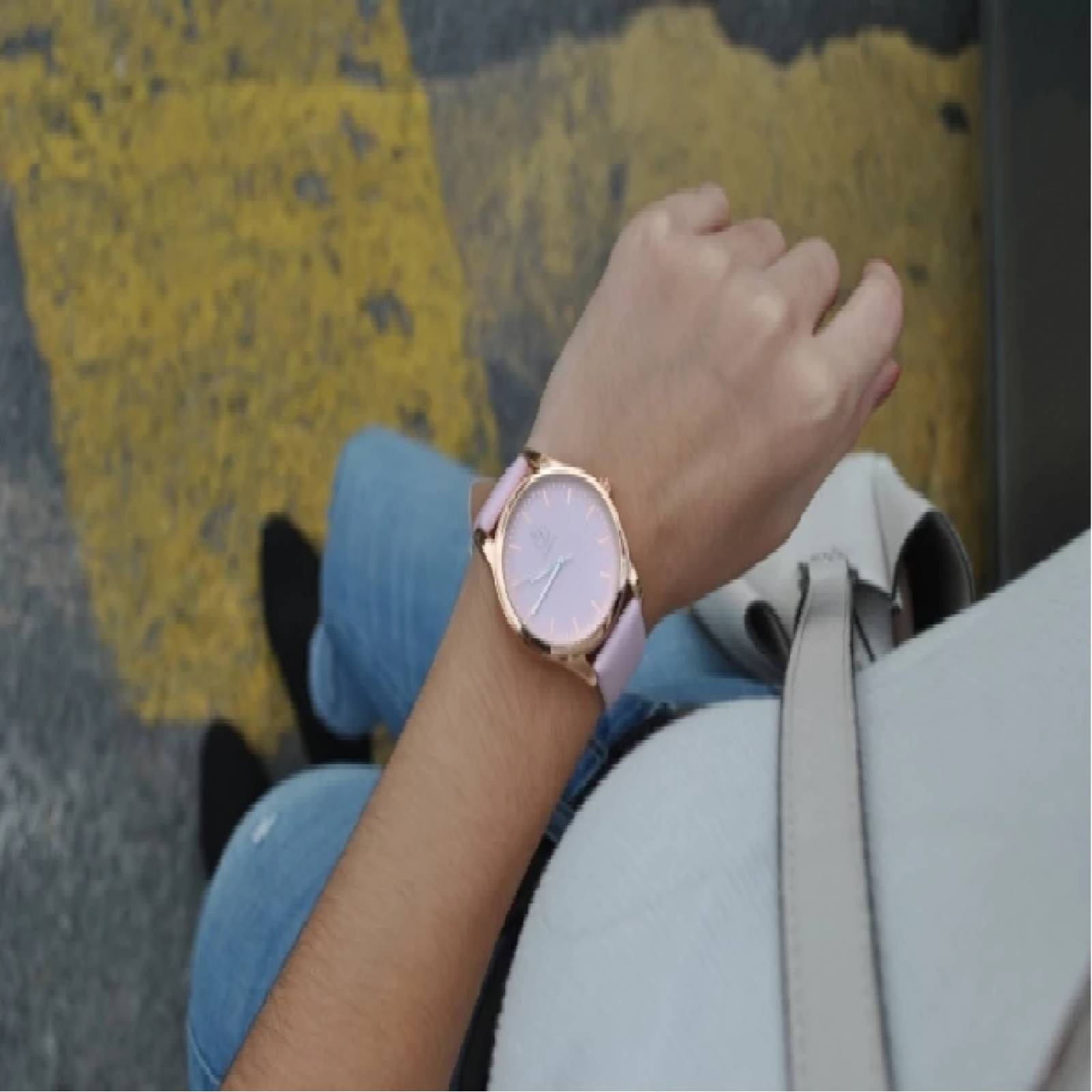 Reloj Moderno Pulsera Dabond Causa Cáncer de Mama Rosa Cravatt