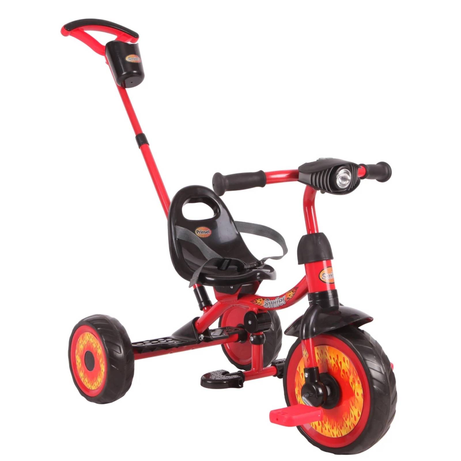 Triciclo Smiler Luxe Boy 3 a 5 años Innovador Rojo Prinsel