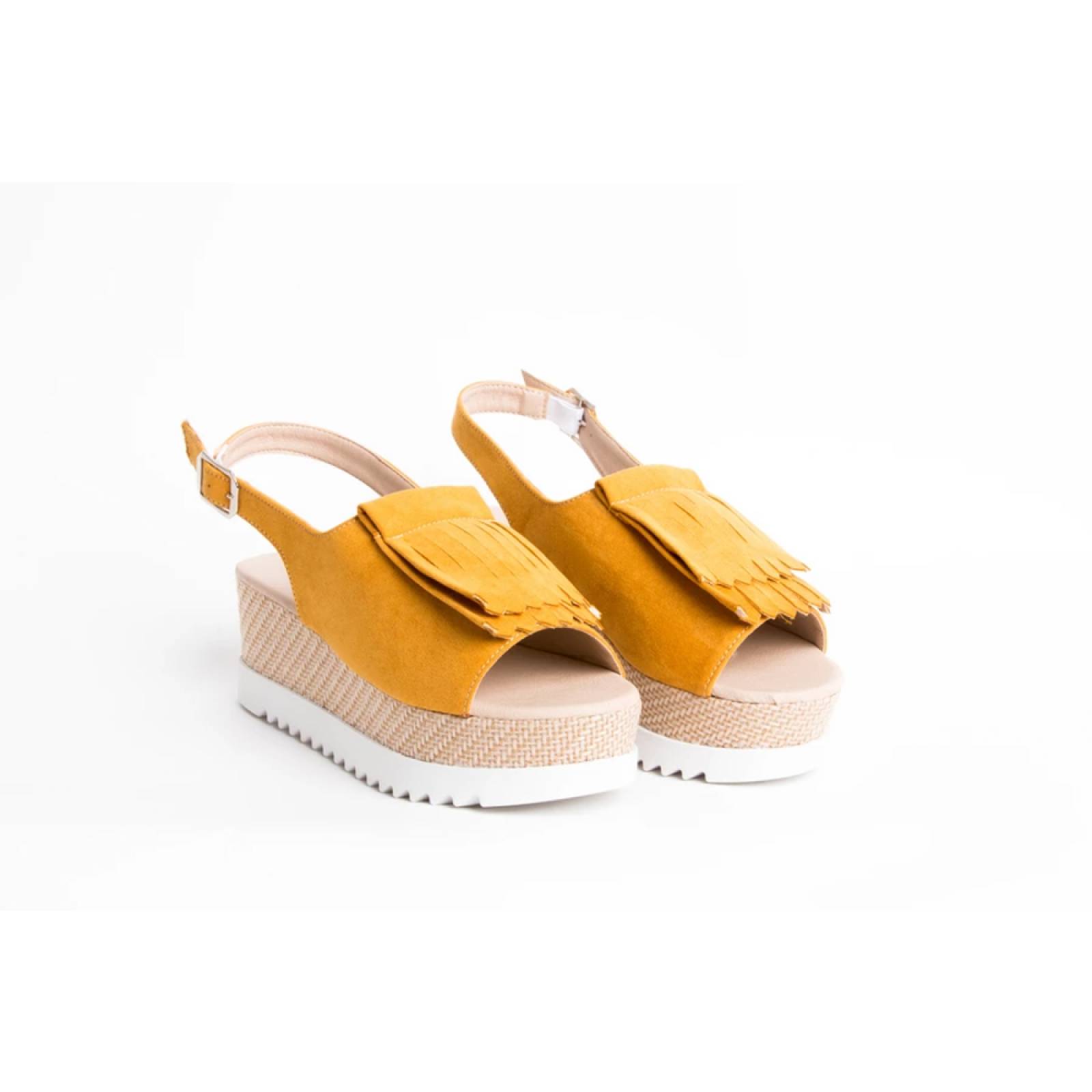 Sandalias Plataforma Abiertos Amarillo The Zoey  26 Sole & Soul