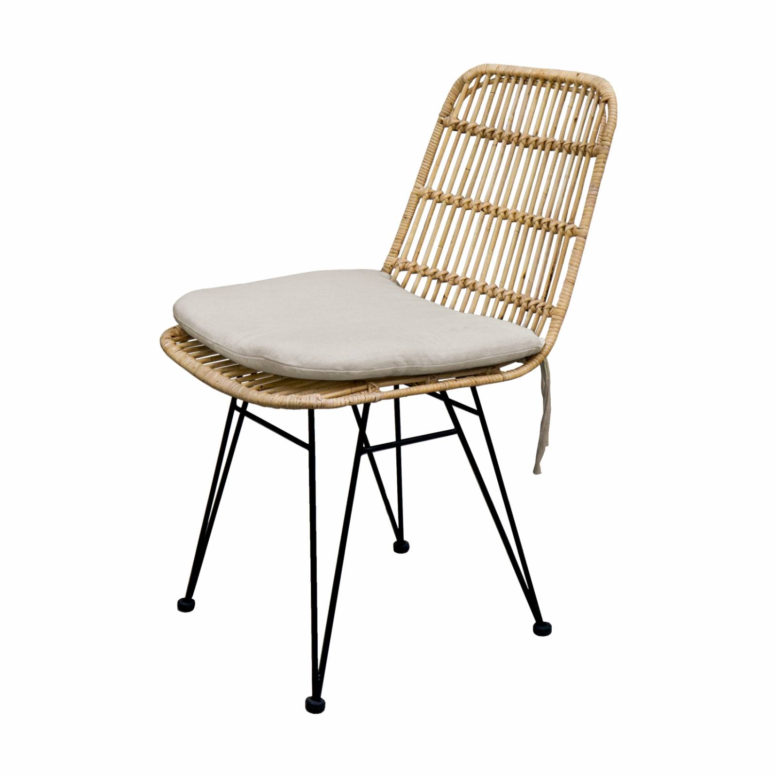 Cojín Para Silla Cana Tela Color Natural Lumo Living