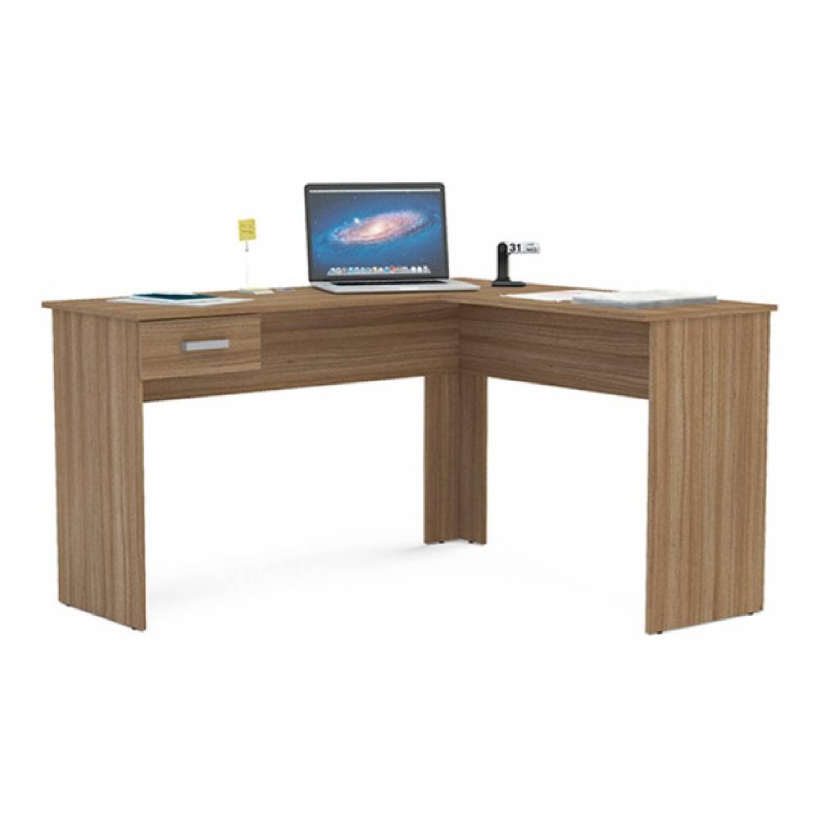 Escritorio Oficina Elegante Esquinero 1 Cajon Mundo In