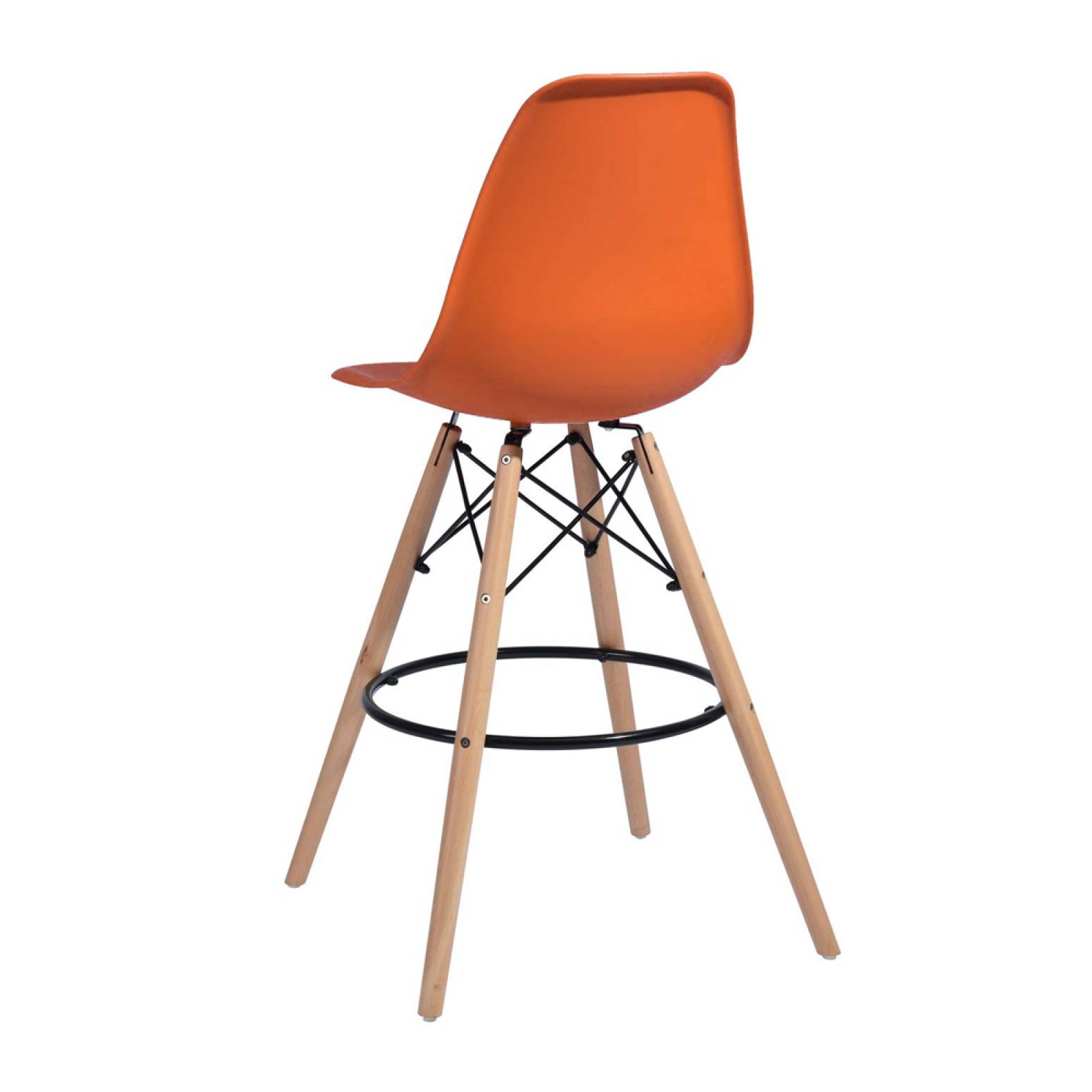 Banco Asiento Bar Comedor Naranja Berlin Mdo Muebles
