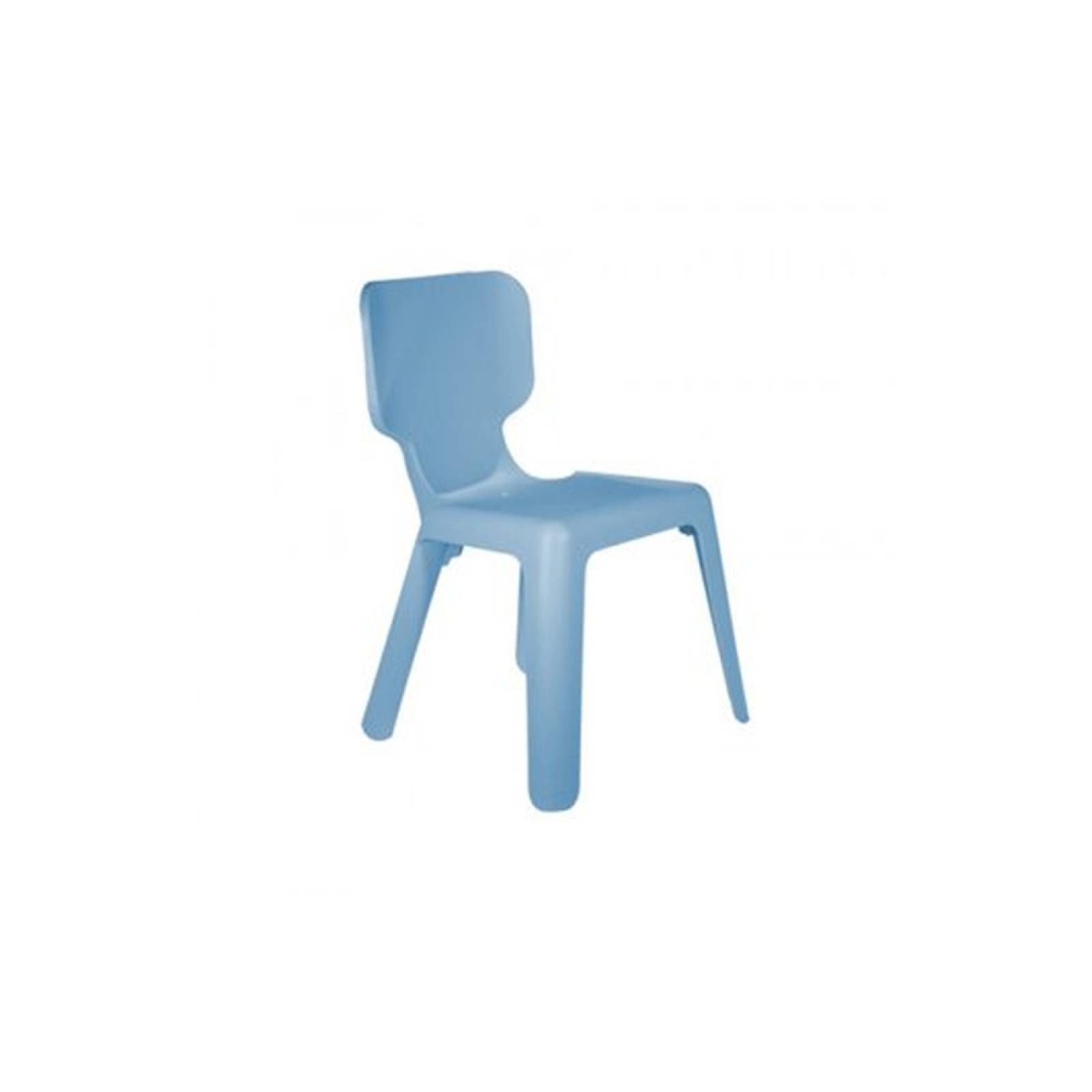 Silla Para Niños Plastico Bubby  Azul Cielo Personali Muebles