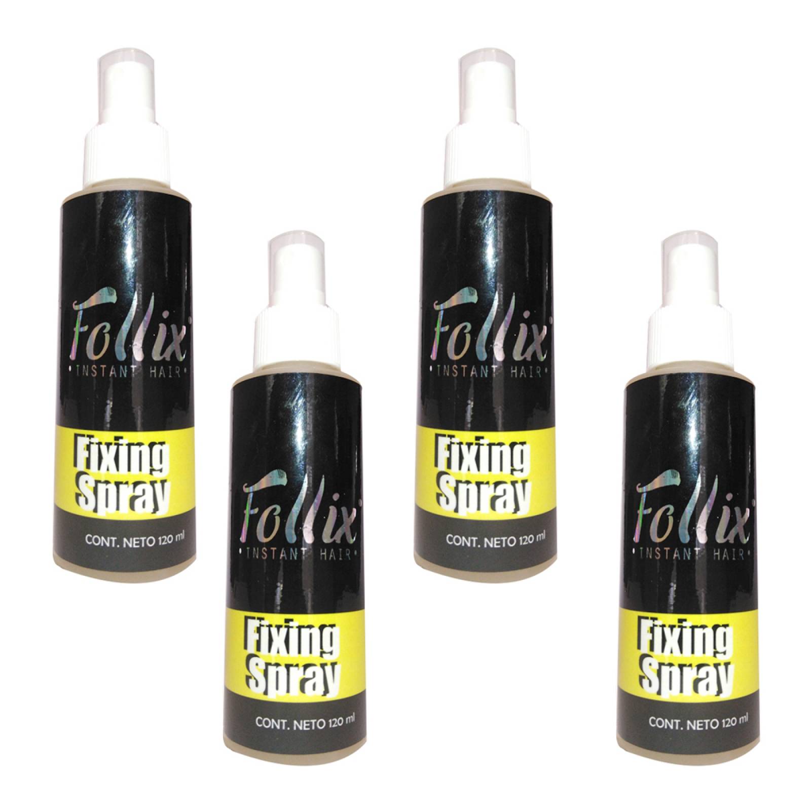 Kit 4 Spray Fijador Cabello Unisex 120ml Follix