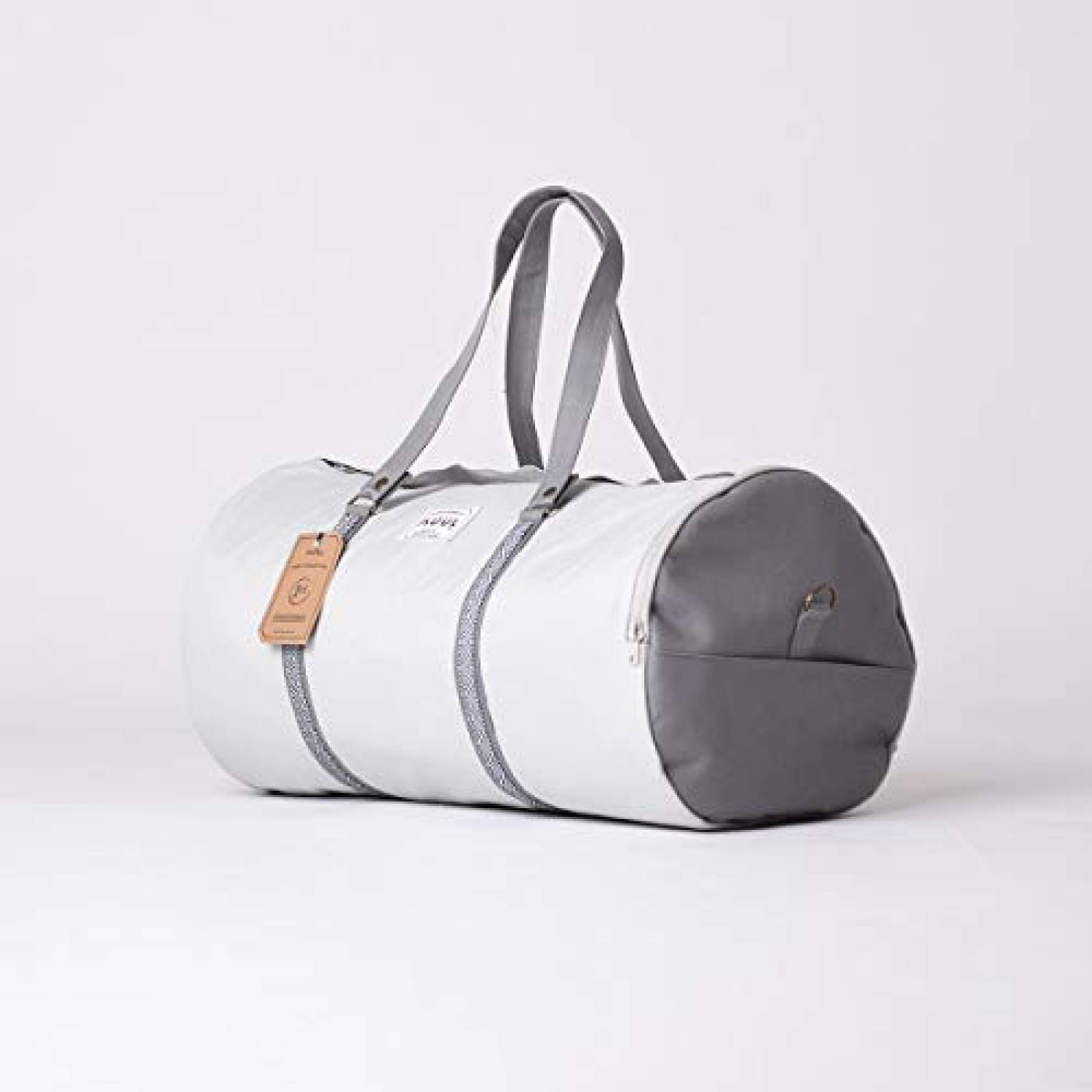 Maleta Viaje Gimnasio Duffle Bacalar Artesanal Gris Muul