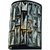 Candil lampara Atenas-Arb interior bronce cristal 60w Aluzar