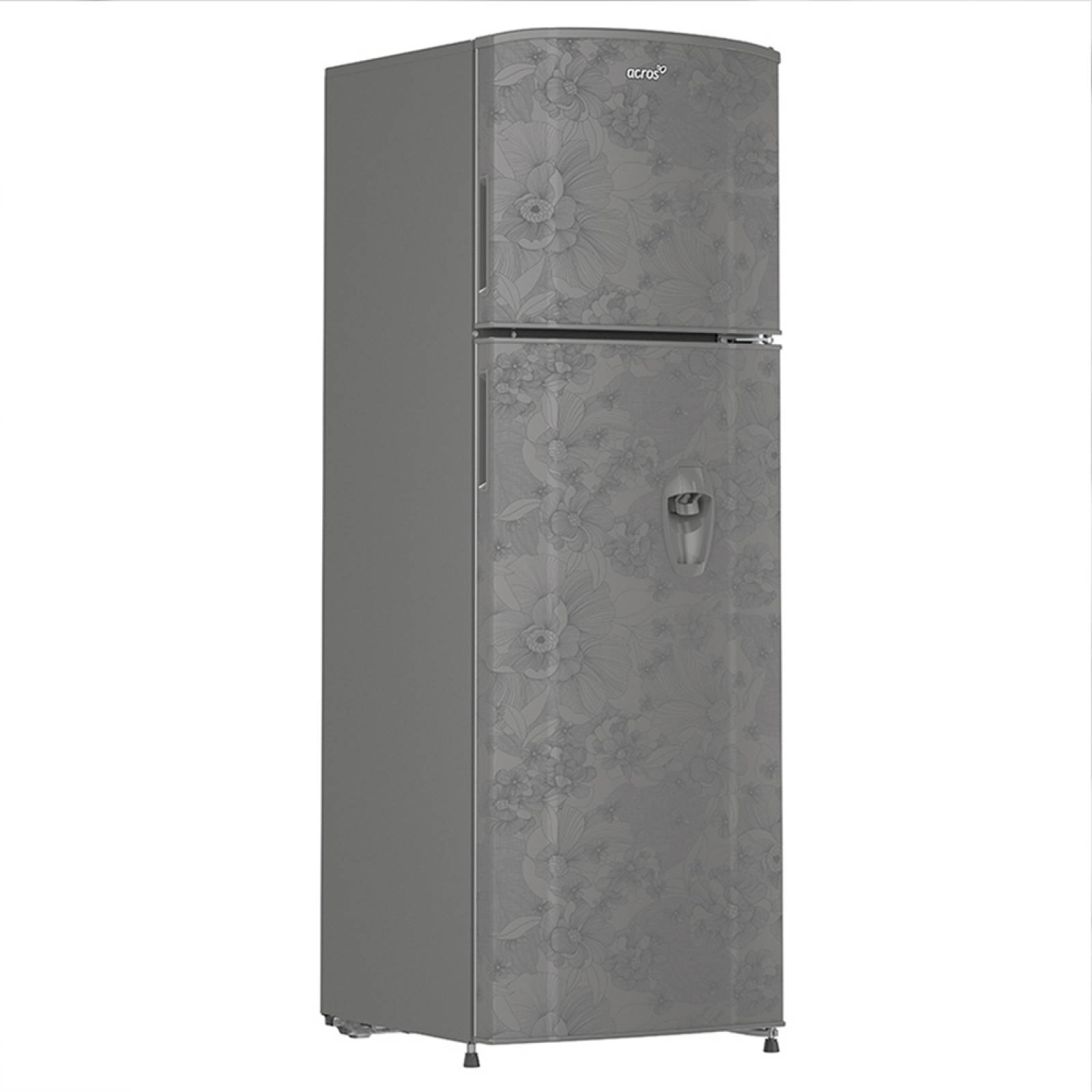 Refrigerador 2 Puertas 250.00 L Platino Floral Acros