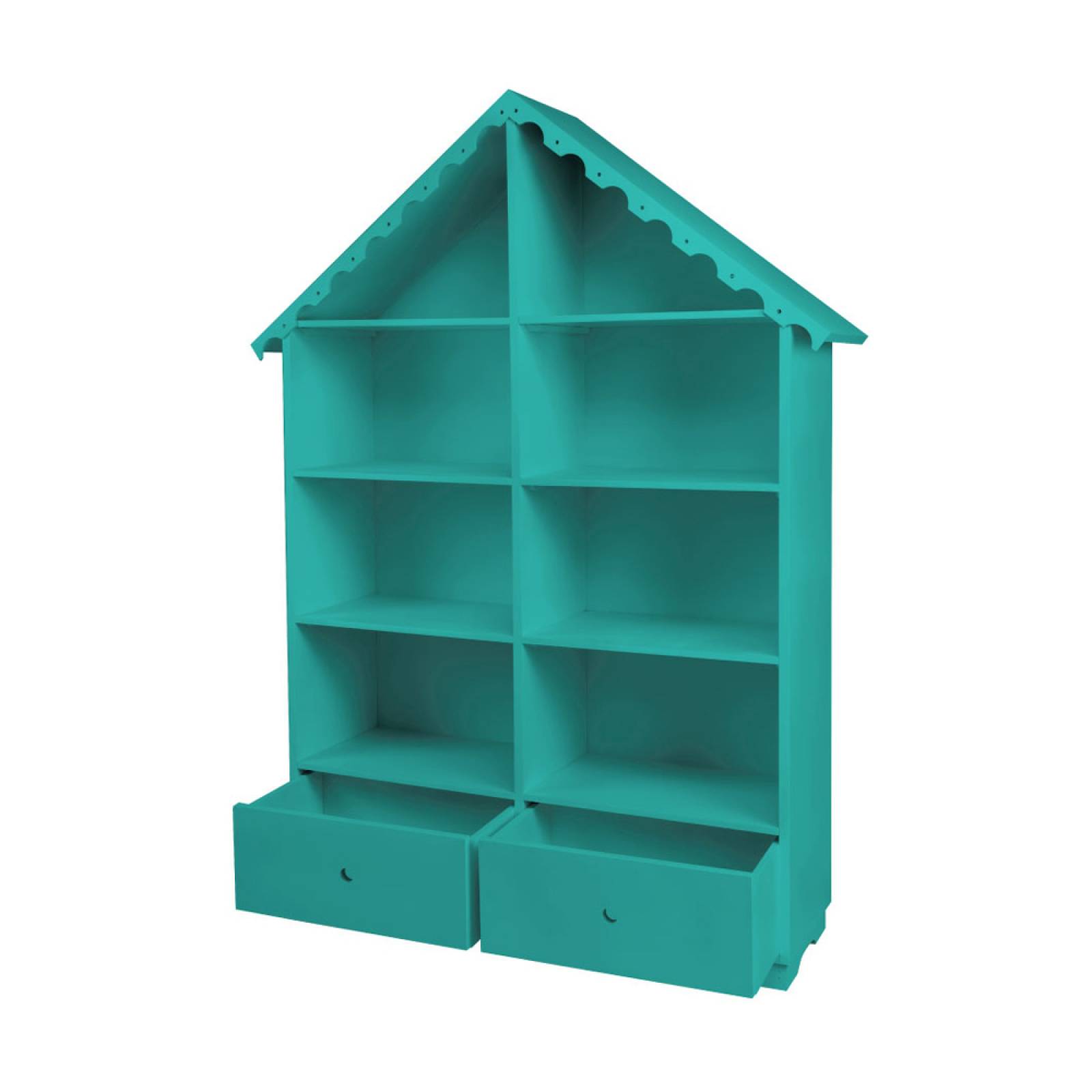 Mueble Estanteria Casa Infantil Cargador Azul Duduk
