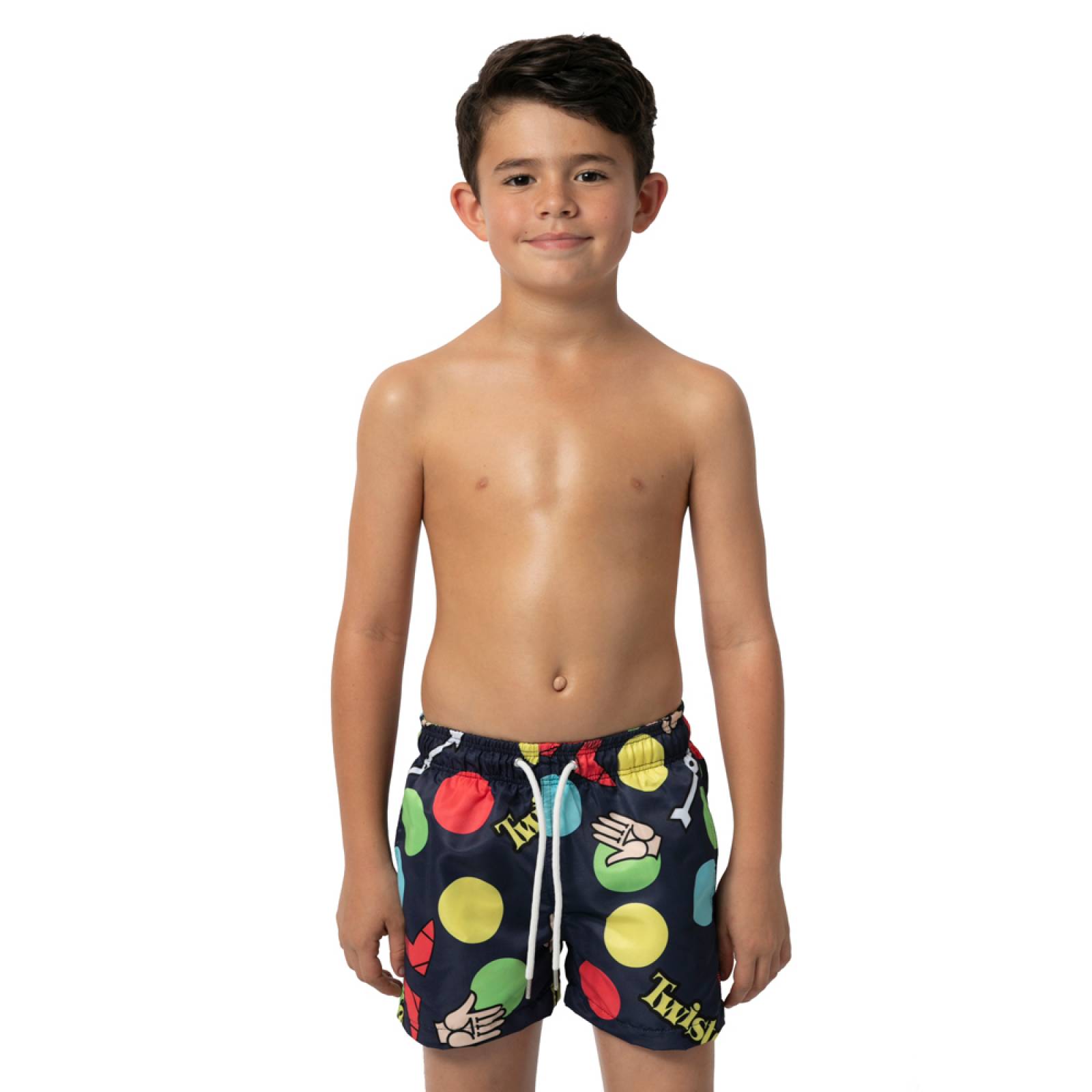 Traje De Baño  Niño Twister Repelente Único Azul Talla L Hustle Swimwear