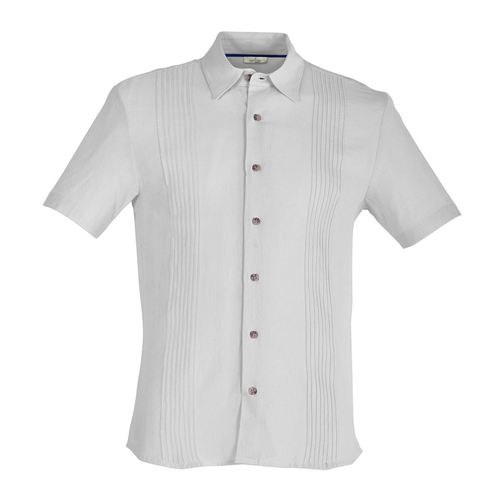 guayabera blanca manga corta