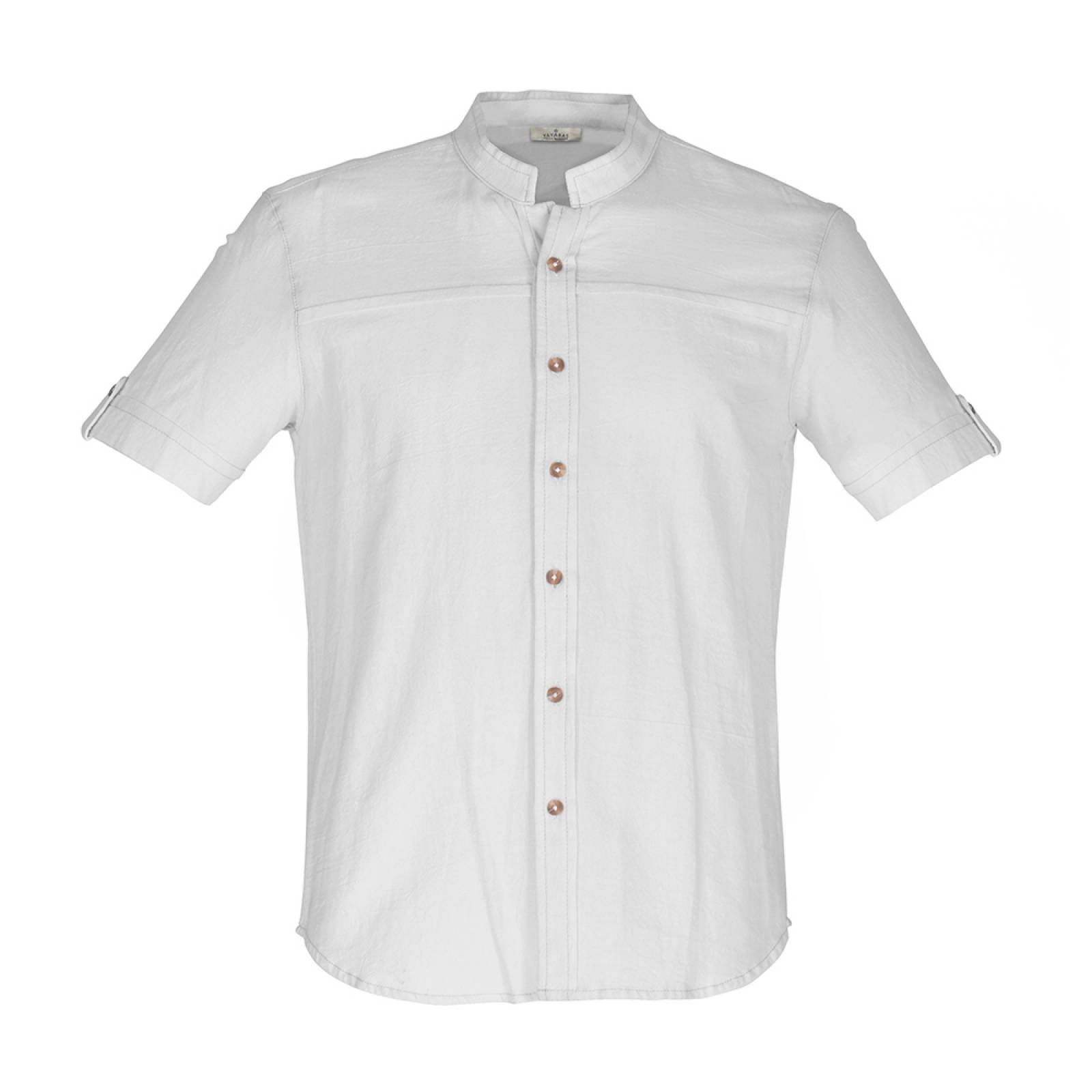 camisa blanca de algodon hombre