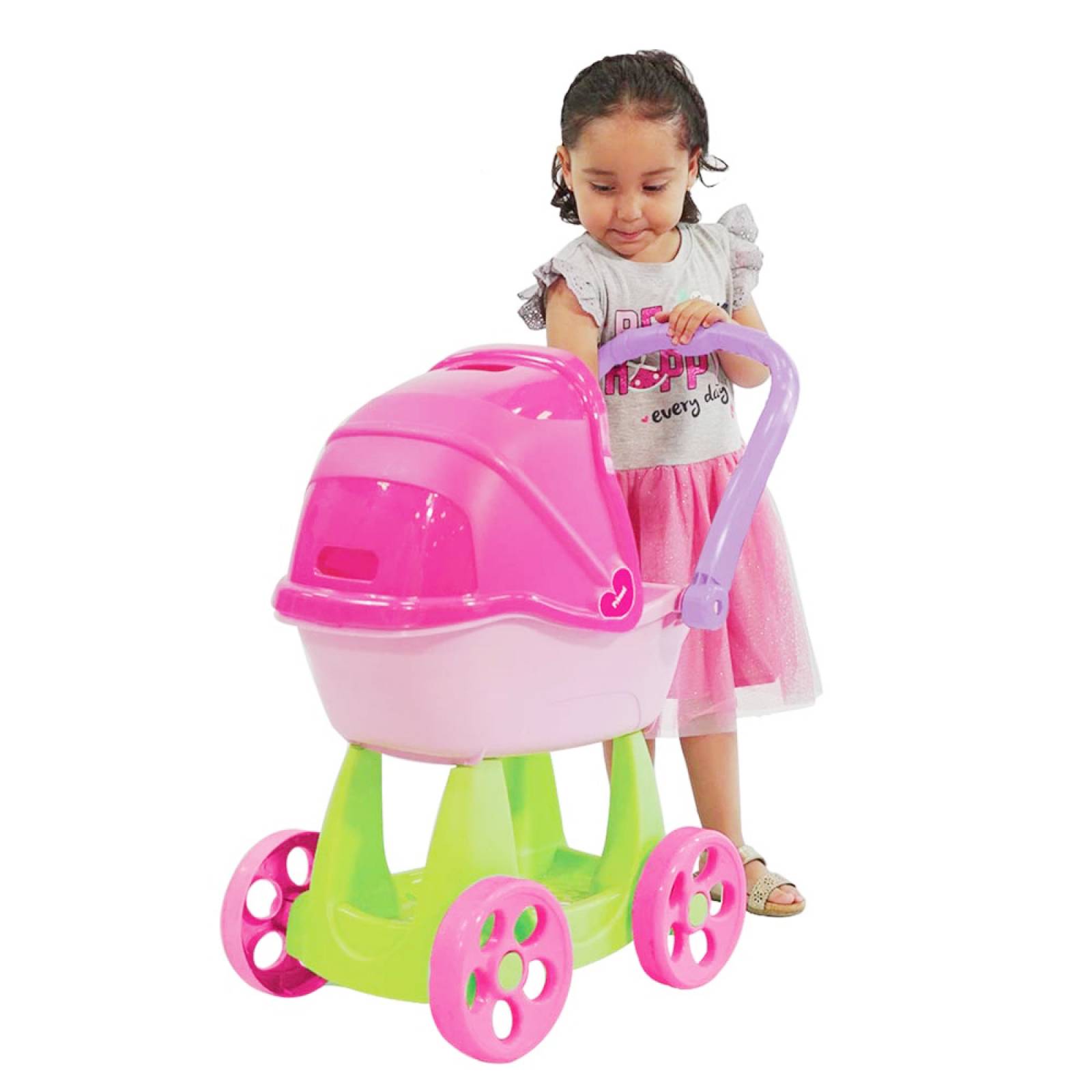 carriola con bambineto