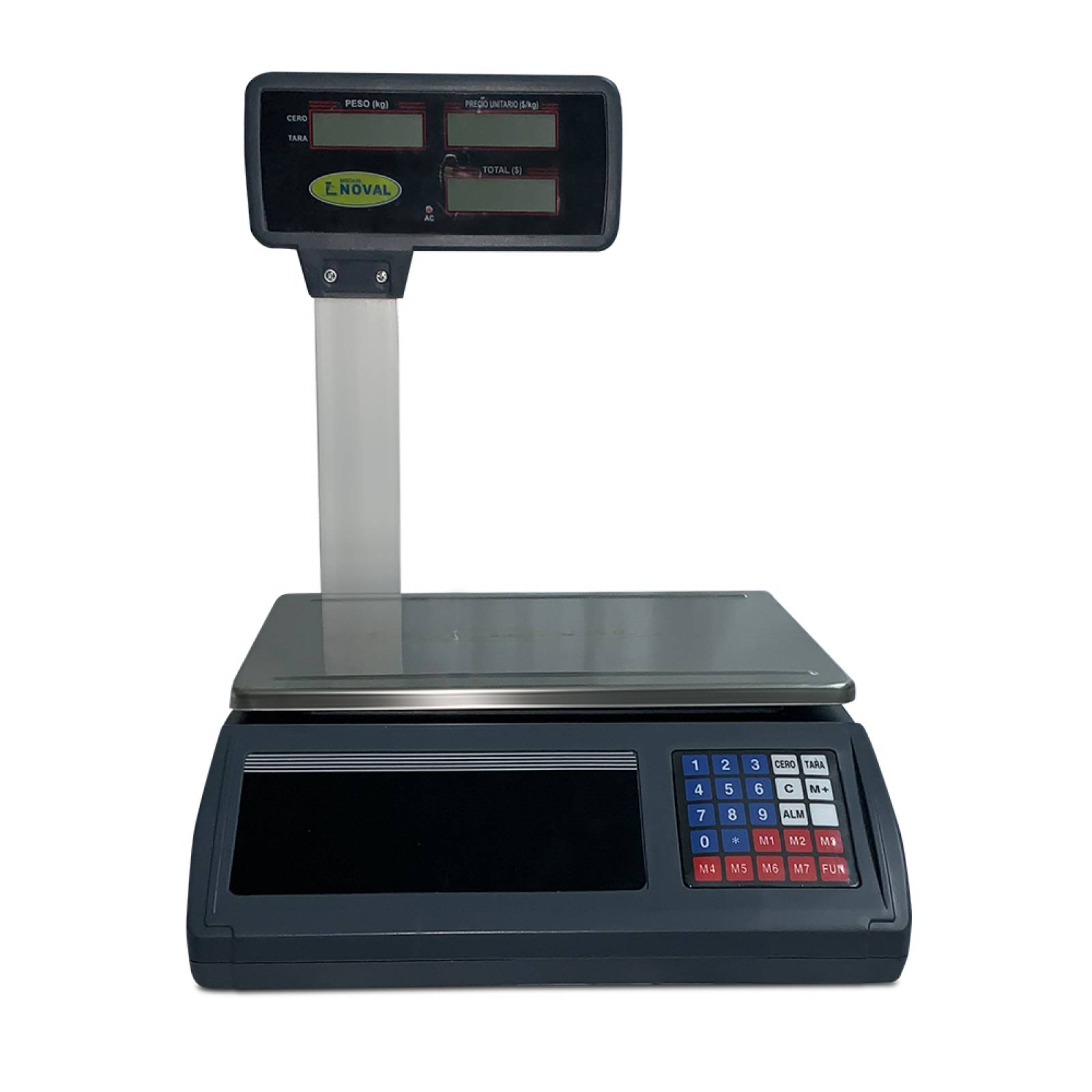 Báscula Comercial PLR40T Blanca Capacidad 40 kg Noval