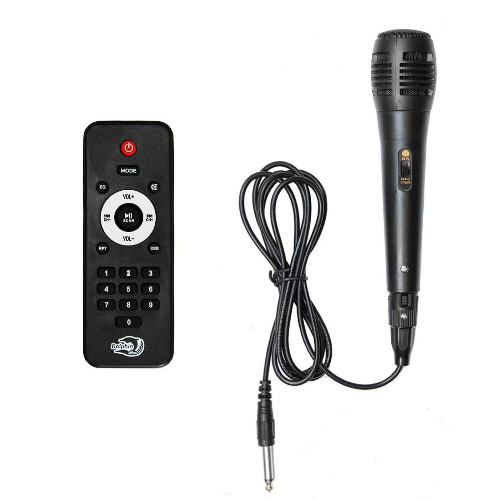 Bocina Altavoz Doble Recargable 10 " 3400W Sp-210Rbt Dolphin 