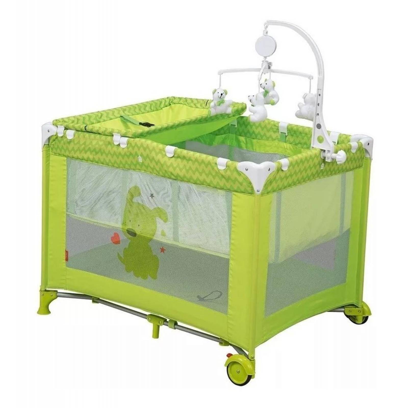 Corral Cuna Zoo Plegable Viajera Vestidor Musical Baby Buggy 1